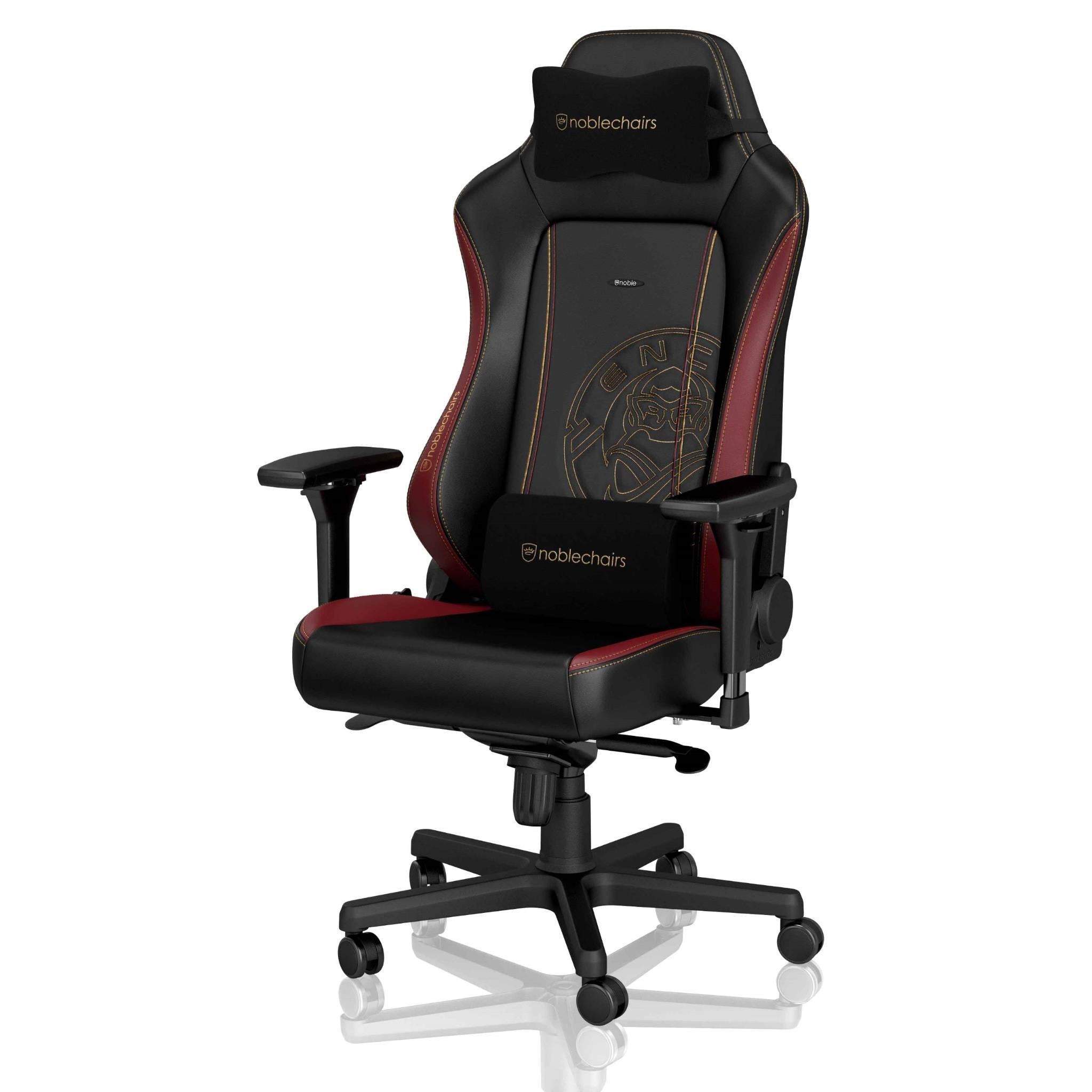 noblechairs hero gaming chair - ence edition (black/red/gold)