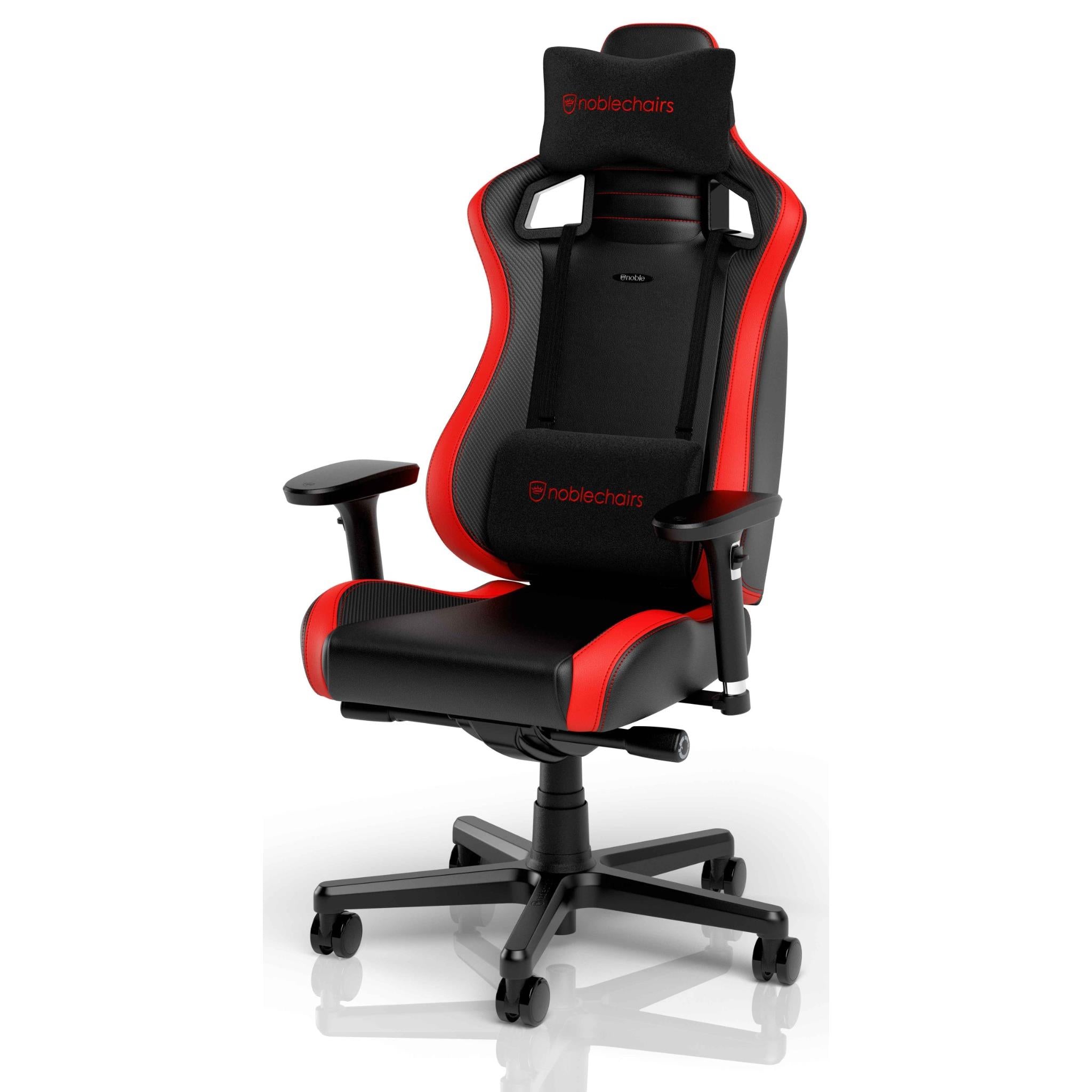 noblechairs epic compact gaming chair (black/carbon/red)