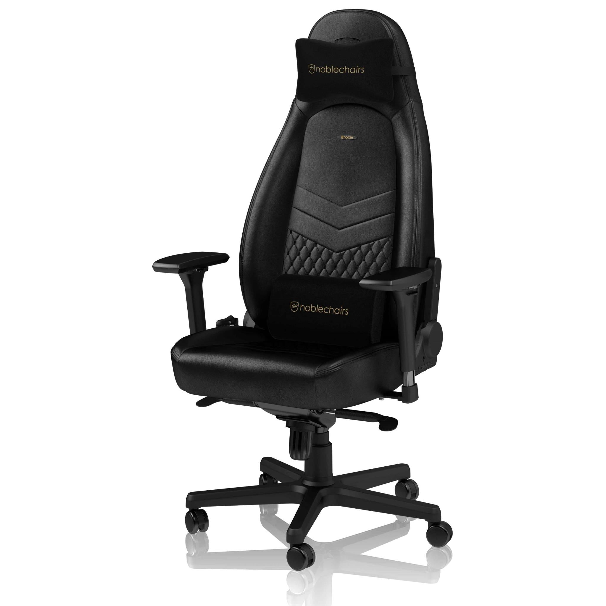 noblechairs icon gaming / office chair - real leather (black)
