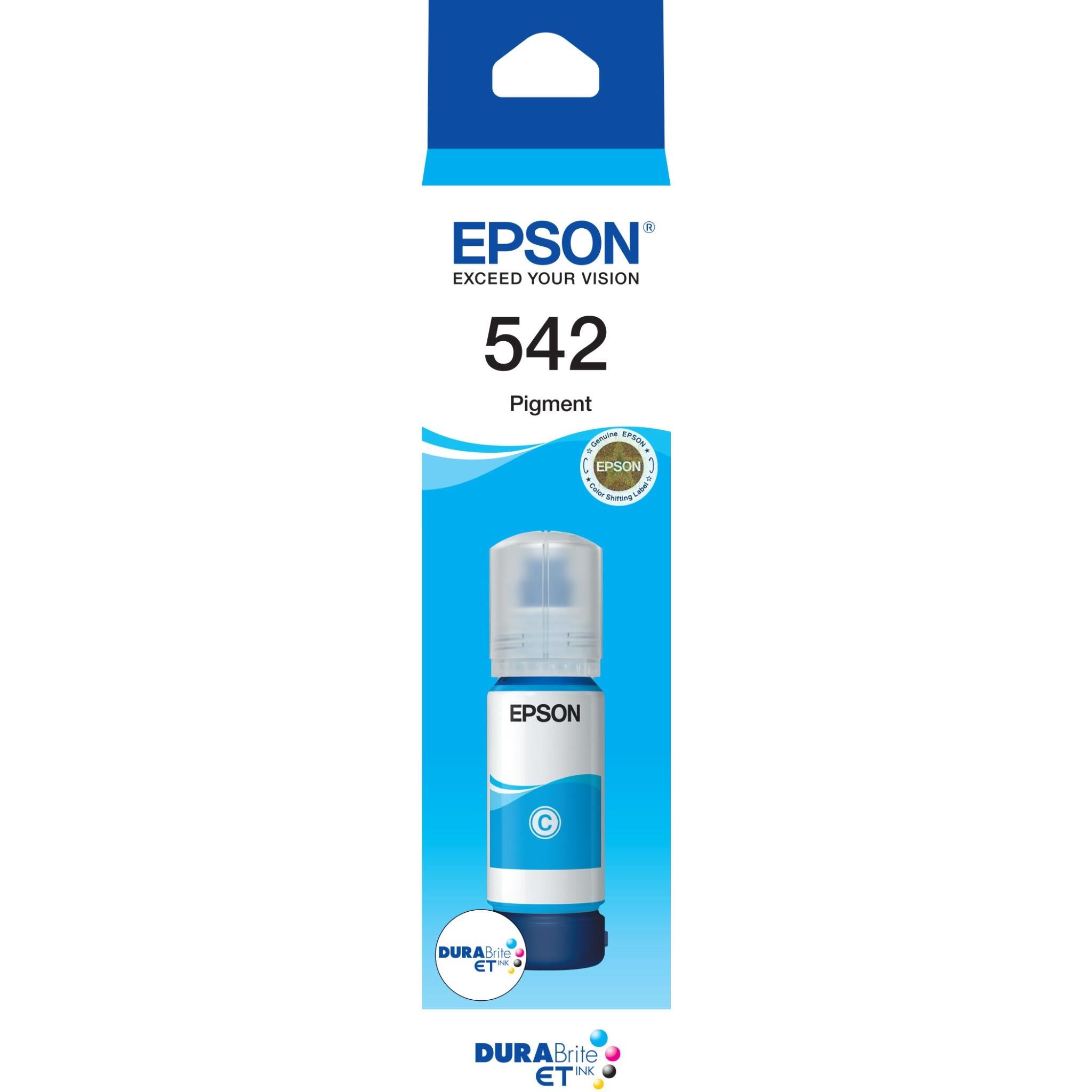 epson t542 durabrite ecotank ink bottle (cyan)