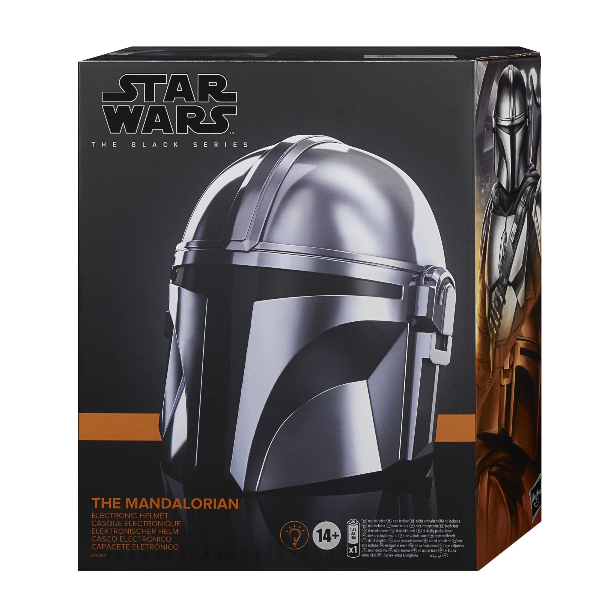 star wars - the black series - the mandalorian premium electronic helmet