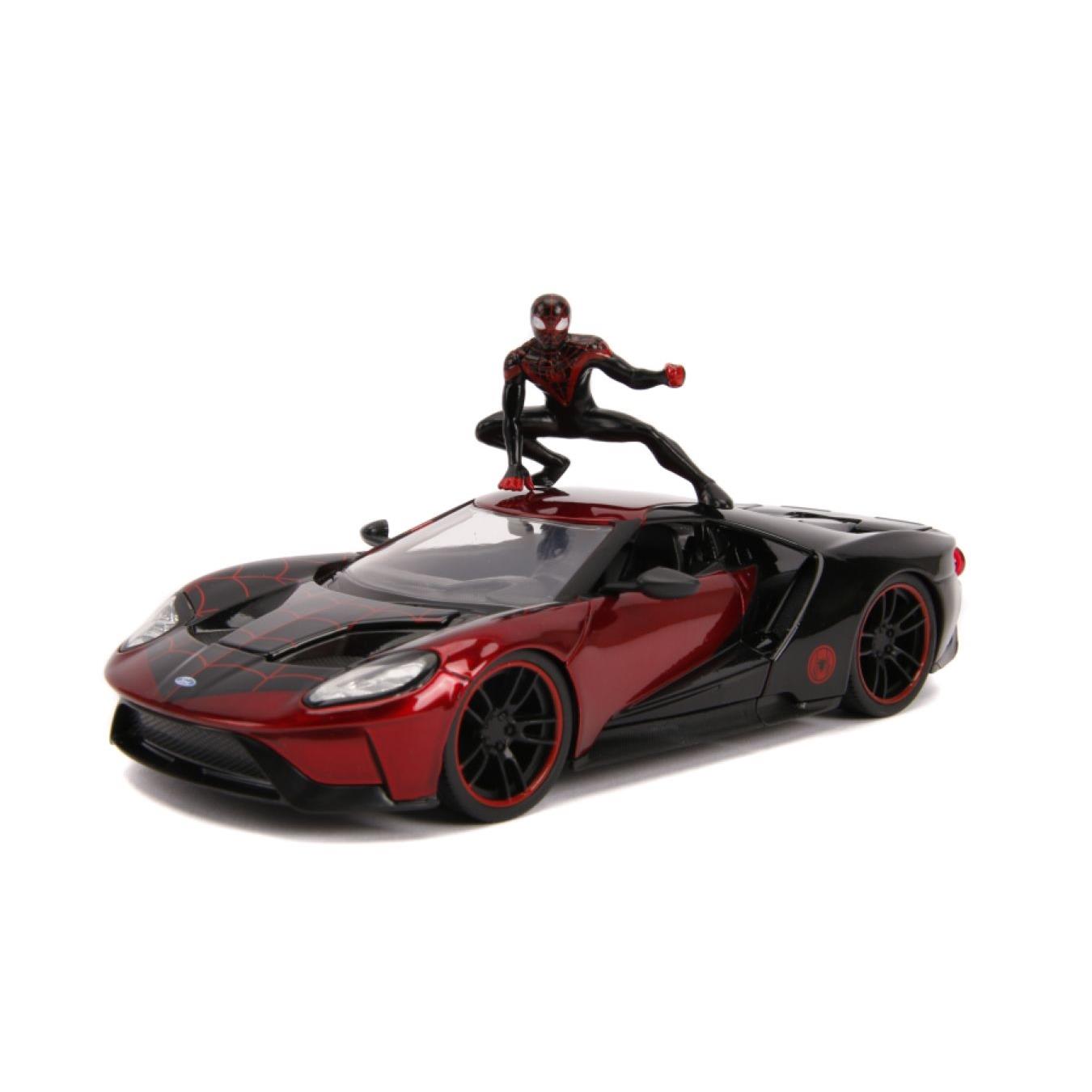 spider-man - miles morales 2017 ford gt 1:24 scale hollywood ride vehicle replica