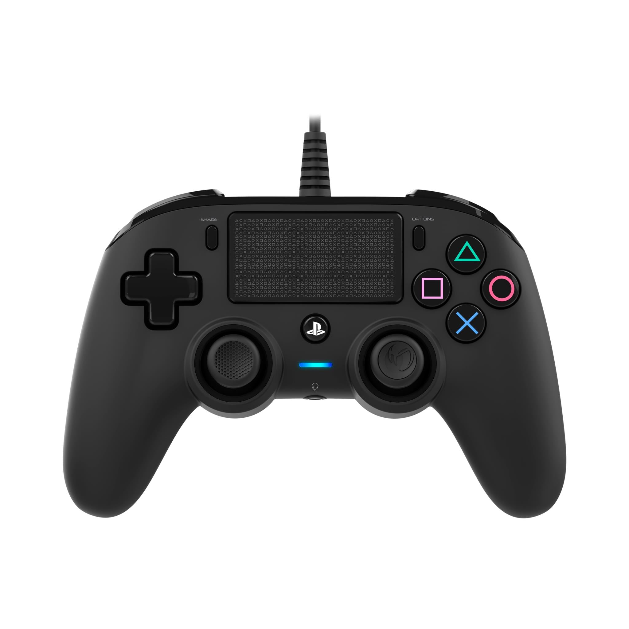 nacon wired compact controller for playstation 4 - black