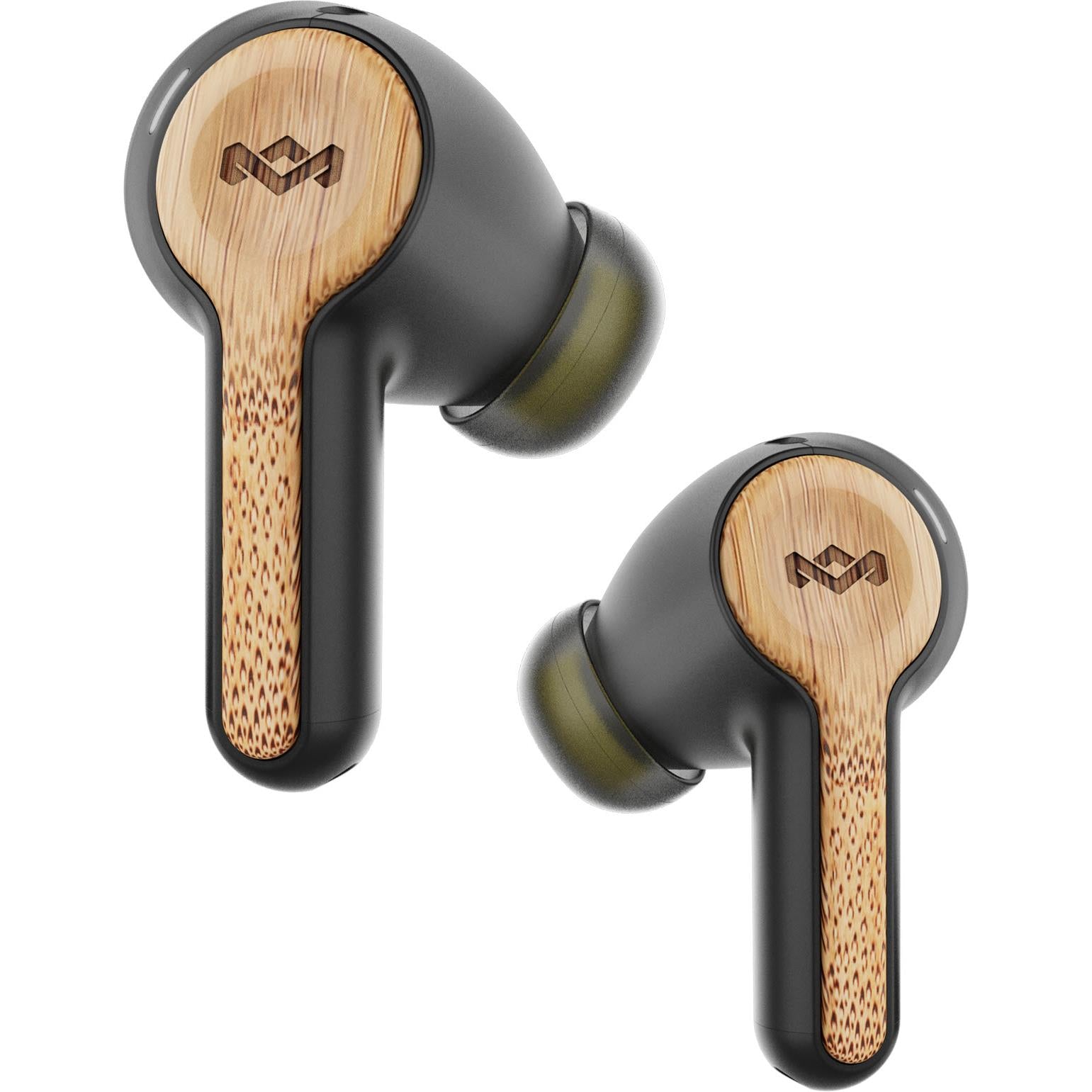 marley rebel true wireless in-ear headphones (signature black)