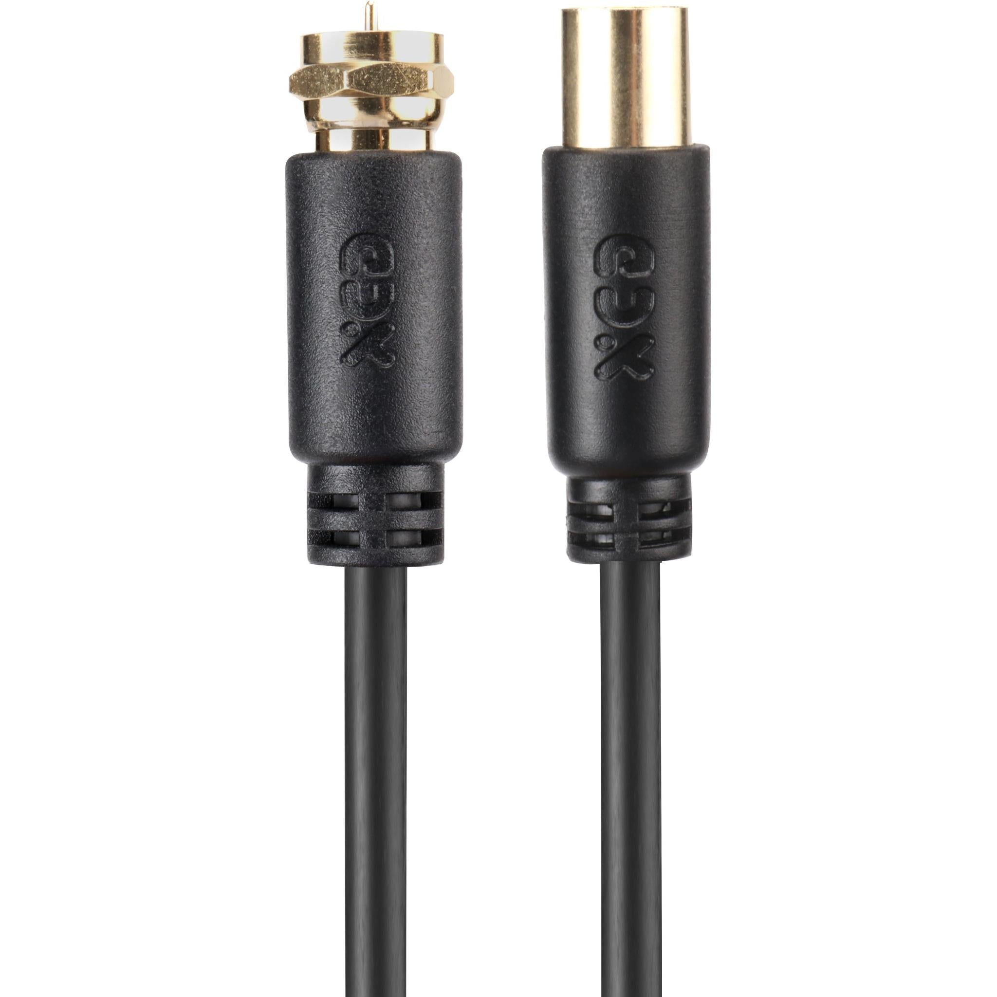 xcd essentials f-type to pal male coaxial cable 2m