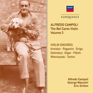 alfredo campoli: the bel canto violin - volume 3