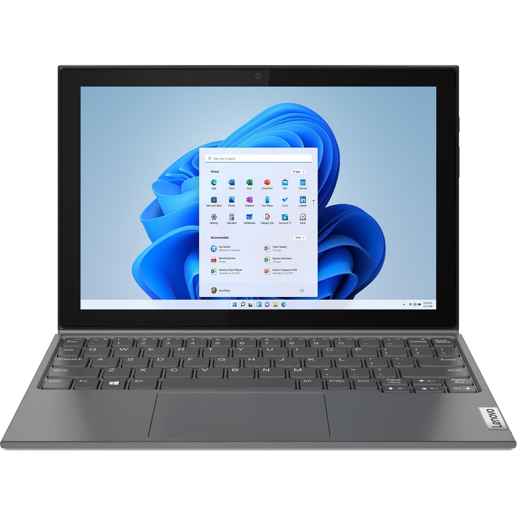 lenovo ideapad duet 10.3" wuxga 2-in-1 laptop (128gb) (intel pentium)
