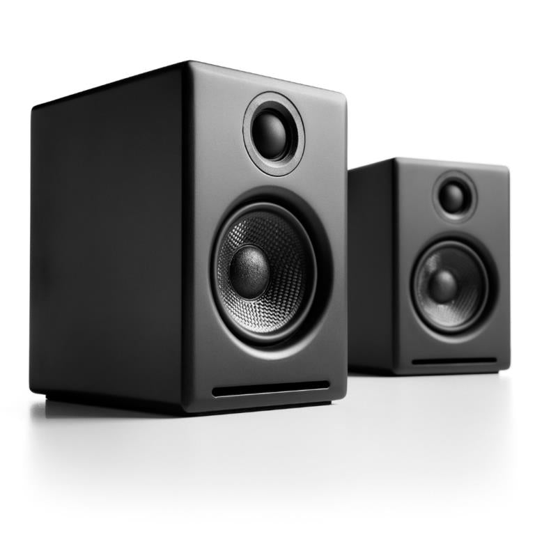 audioengine a2+ wireless powered speakers (satin black)