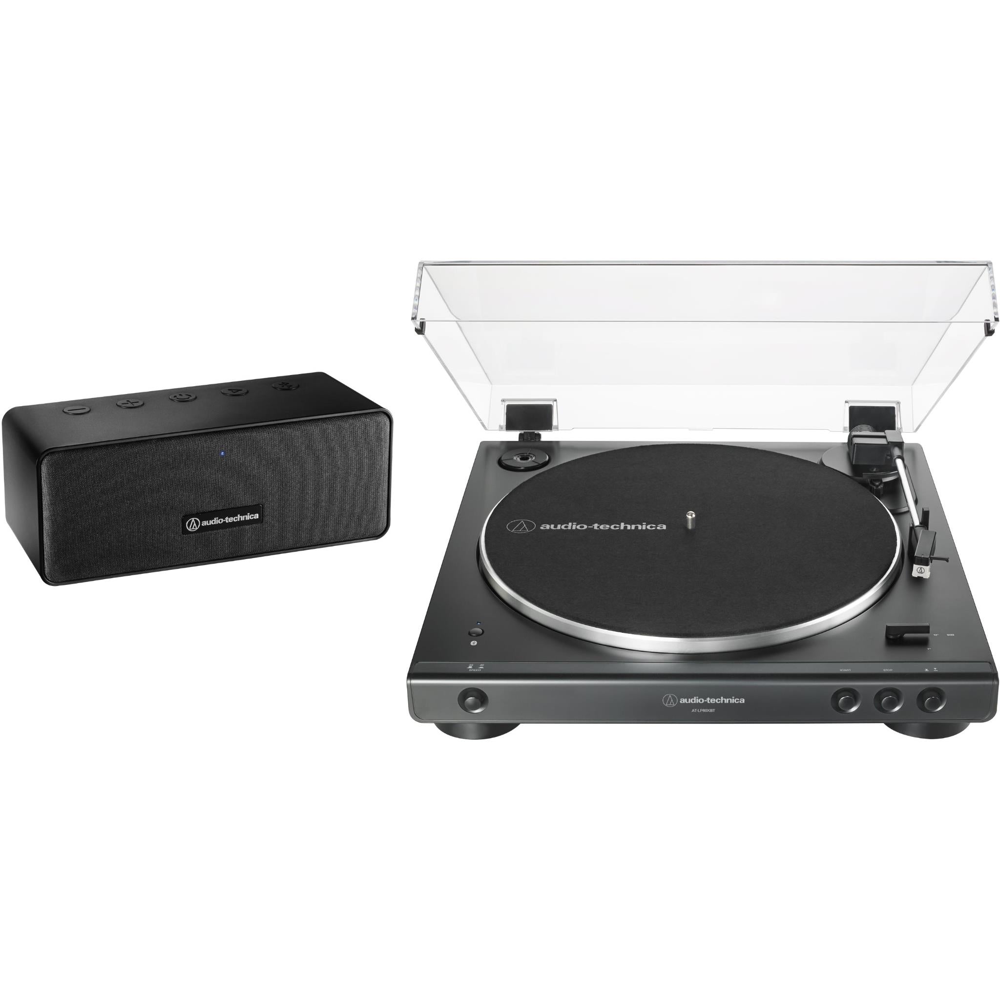 audio-technica lp60xspbt fully automatic bluetooth turntable with speakers