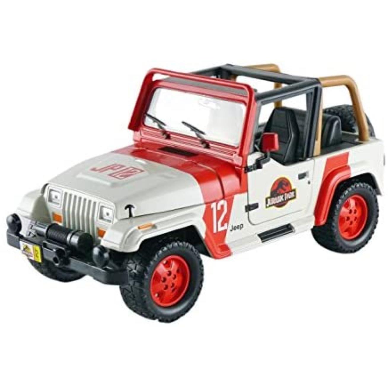 Jurassic World - '92 Jeep Wrangler 1:24 Scale Hollywood Ride Vehicle  Replica - JB Hi-Fi