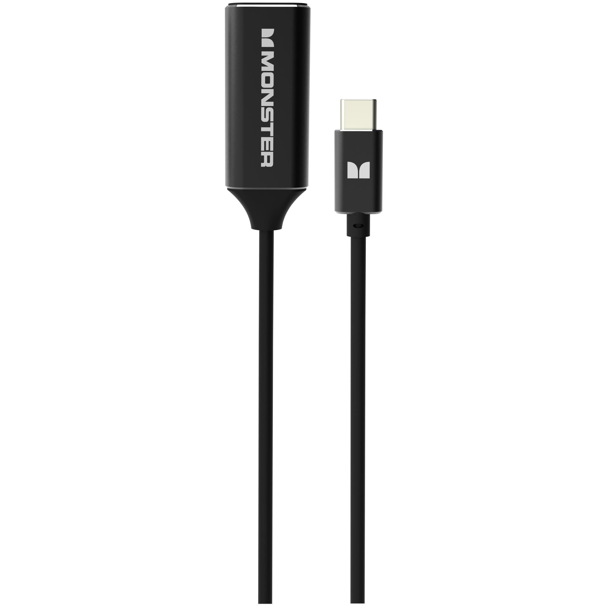 monster usb type-c plug to 4k hdmi adapter 15cm