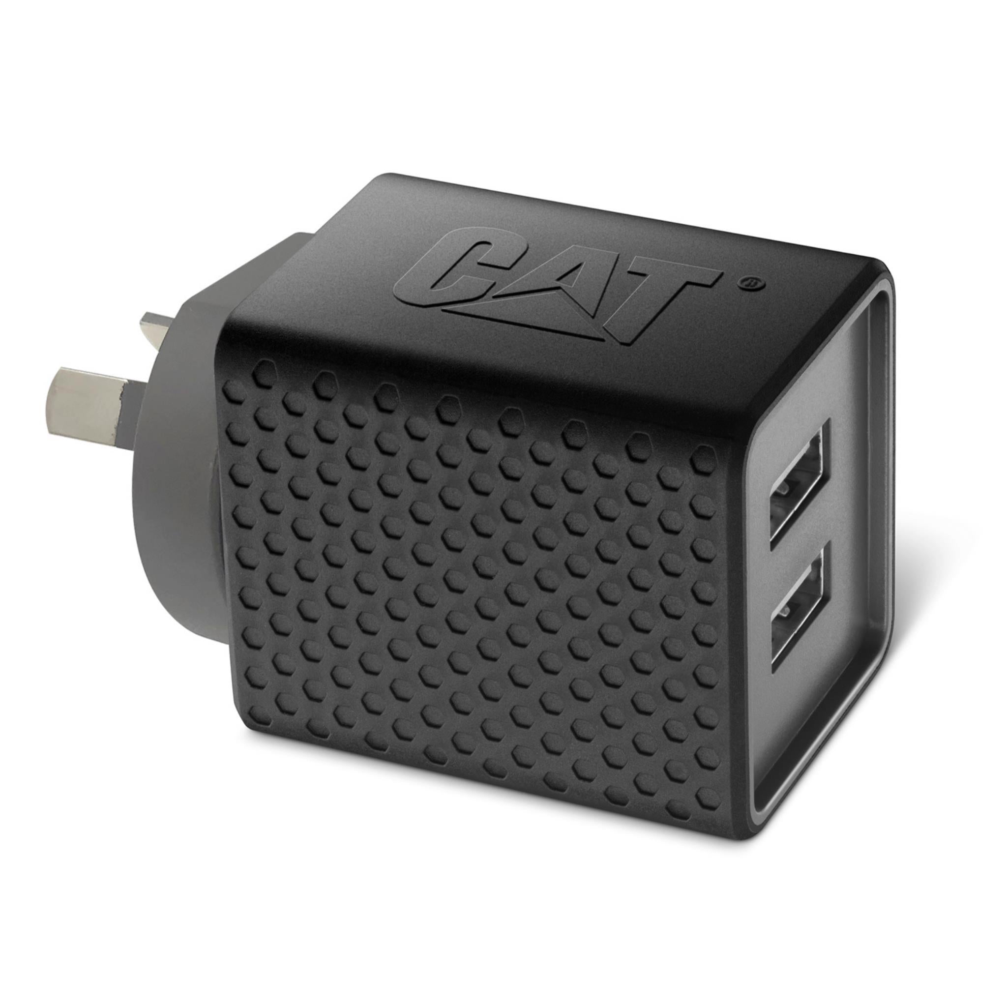cat rugged dual usb-a fast charger