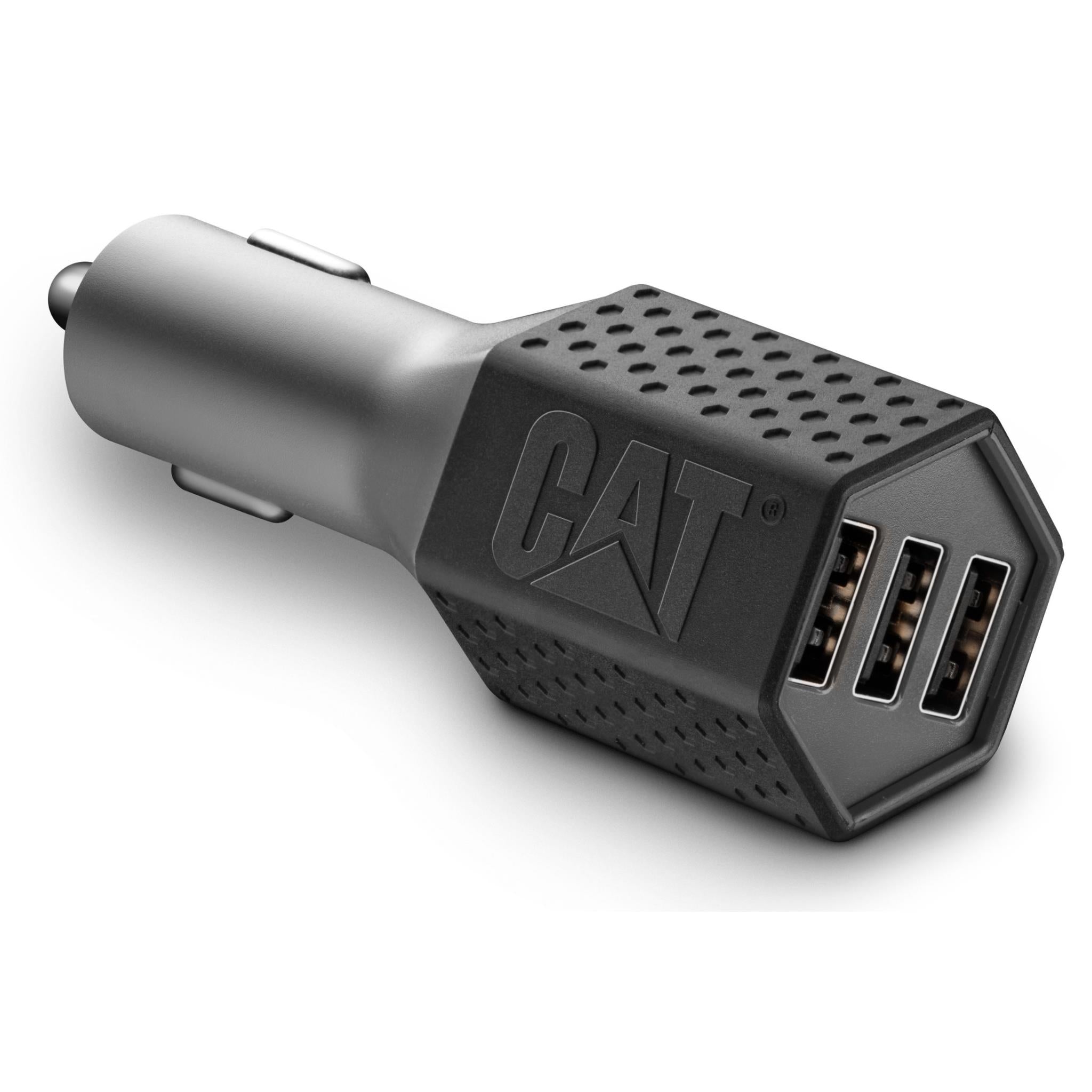 cat rugged triple usb-a fast car charger