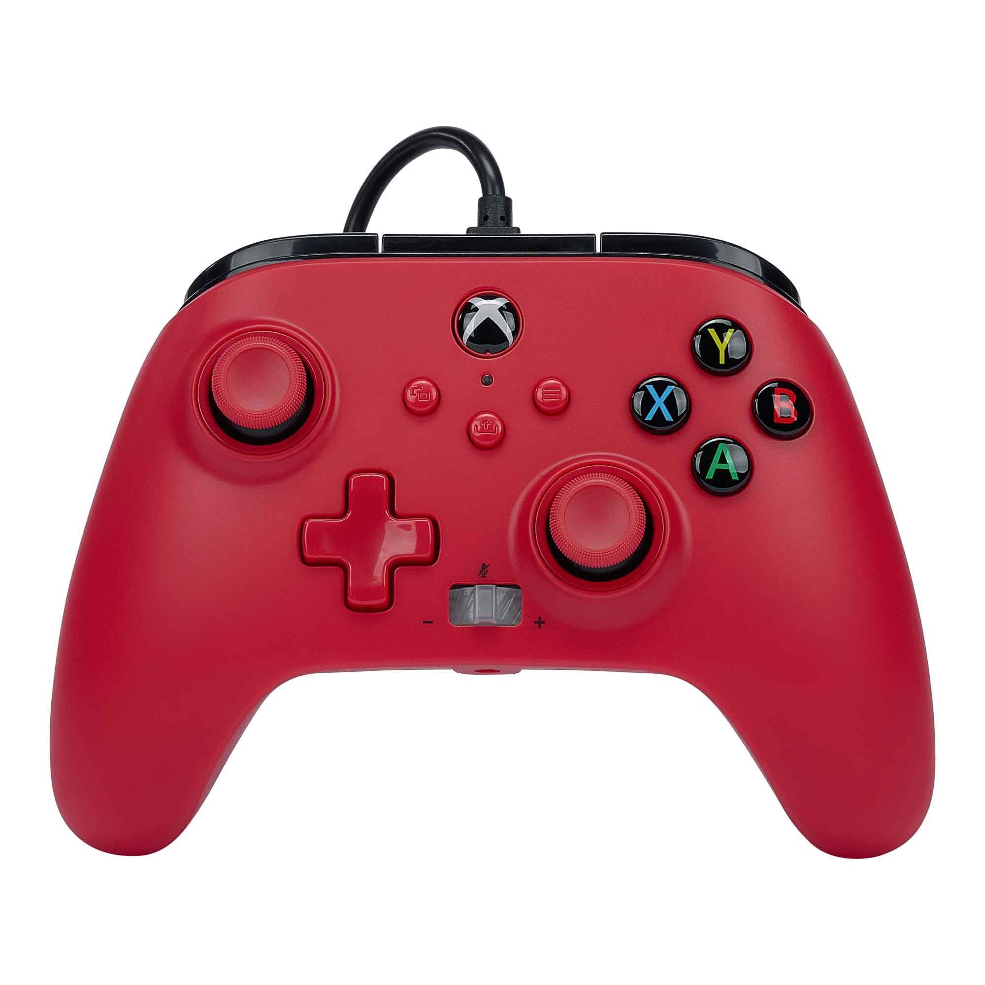 powera enhanced wired controller for xbox series x|s (artisan red)