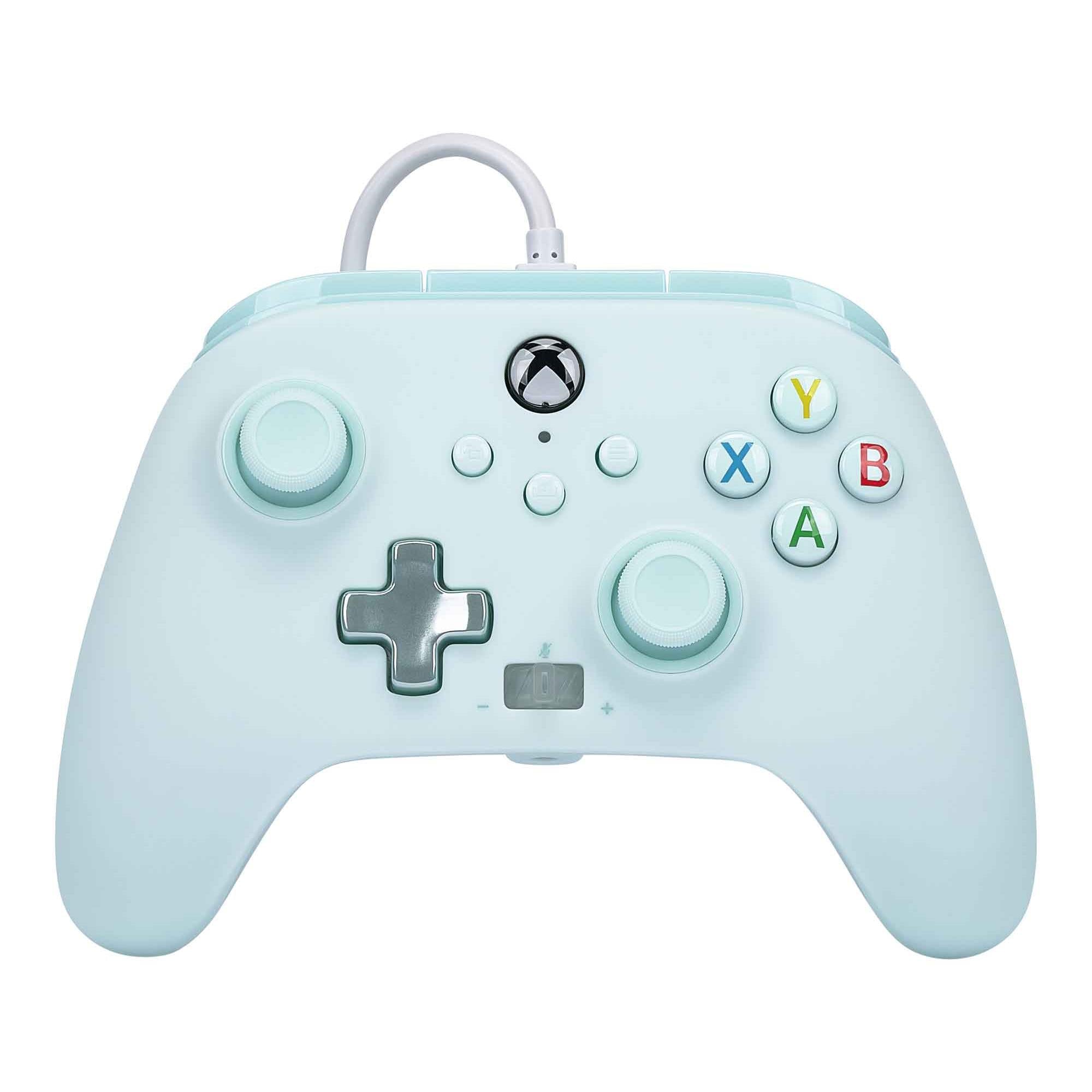 powera enhanced wired controller for xbox series x|s (cotton candy blue)