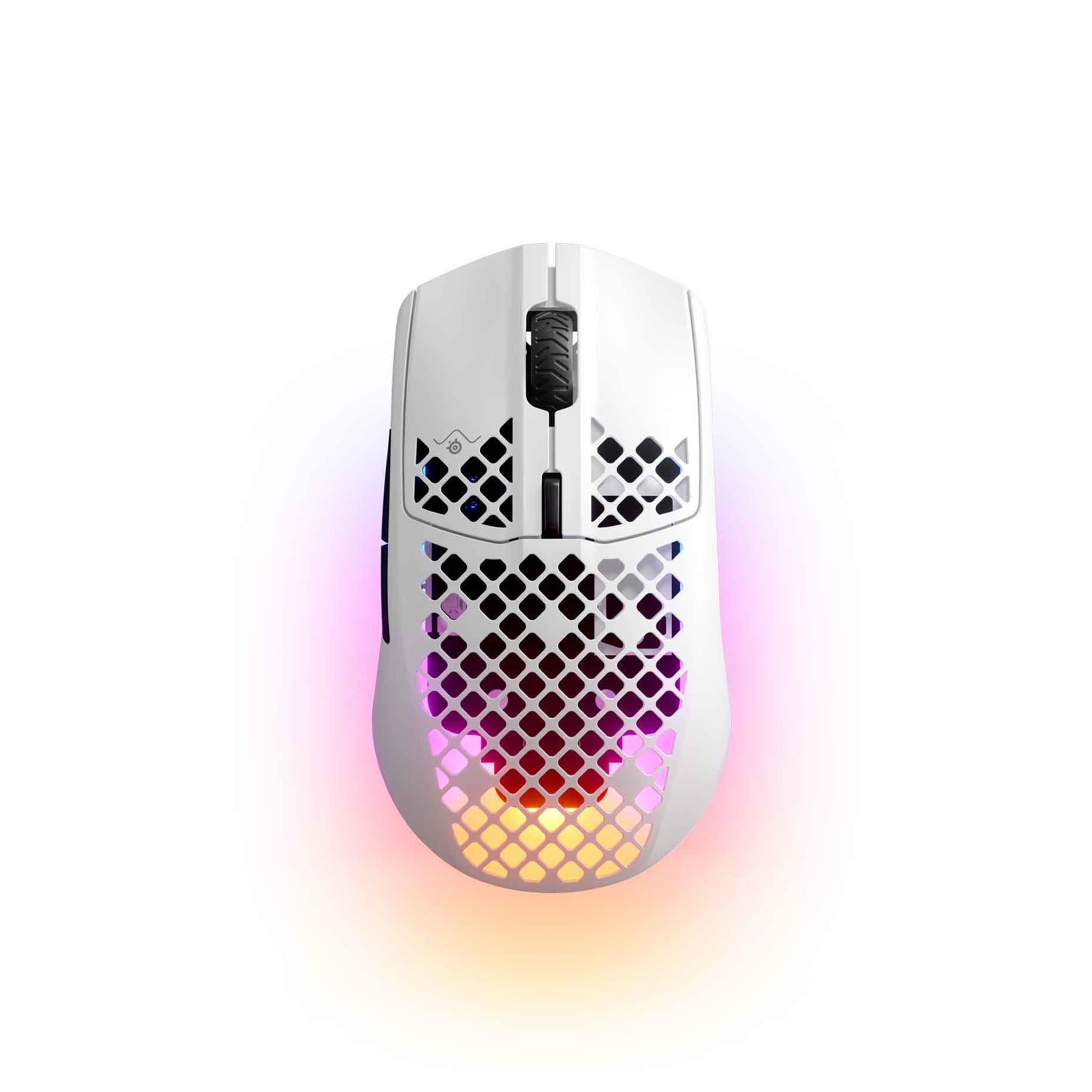 steelseries aerox 3 wireless gaming mouse snow