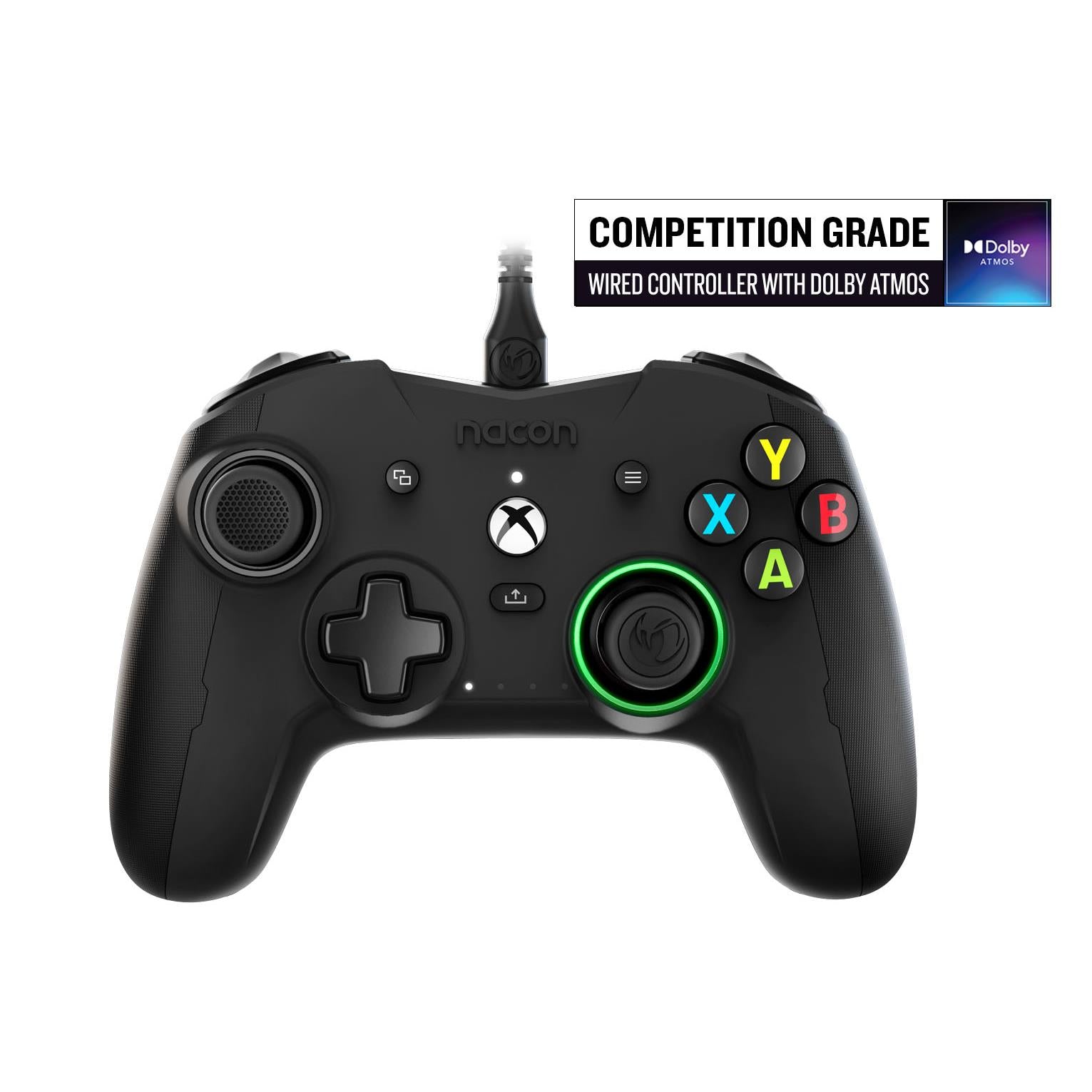 rig nacon revolution x wired controller for xbox series x|s and xbox one (black)
