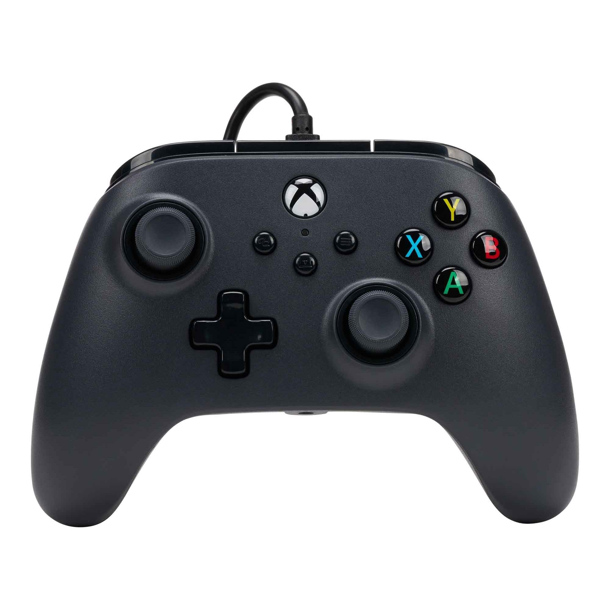 powera wired controller for xbox series x/s (black)