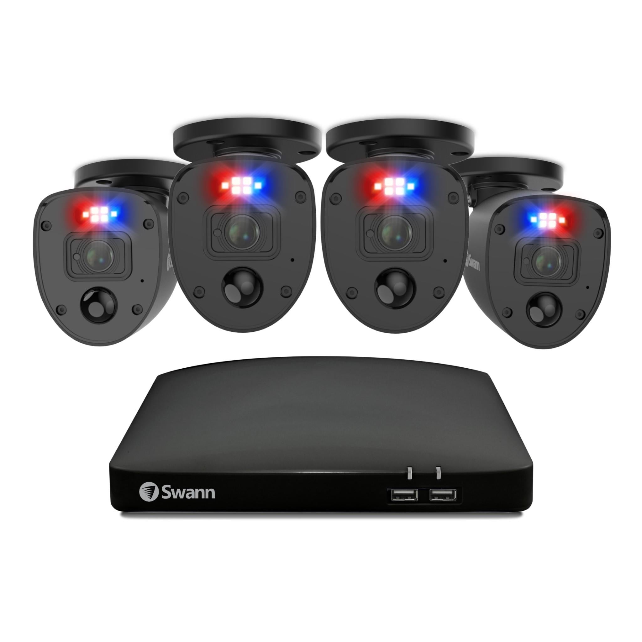 swann enforcer 1080p full hd dvr security system (4 ch/4 cameras) [64gb]