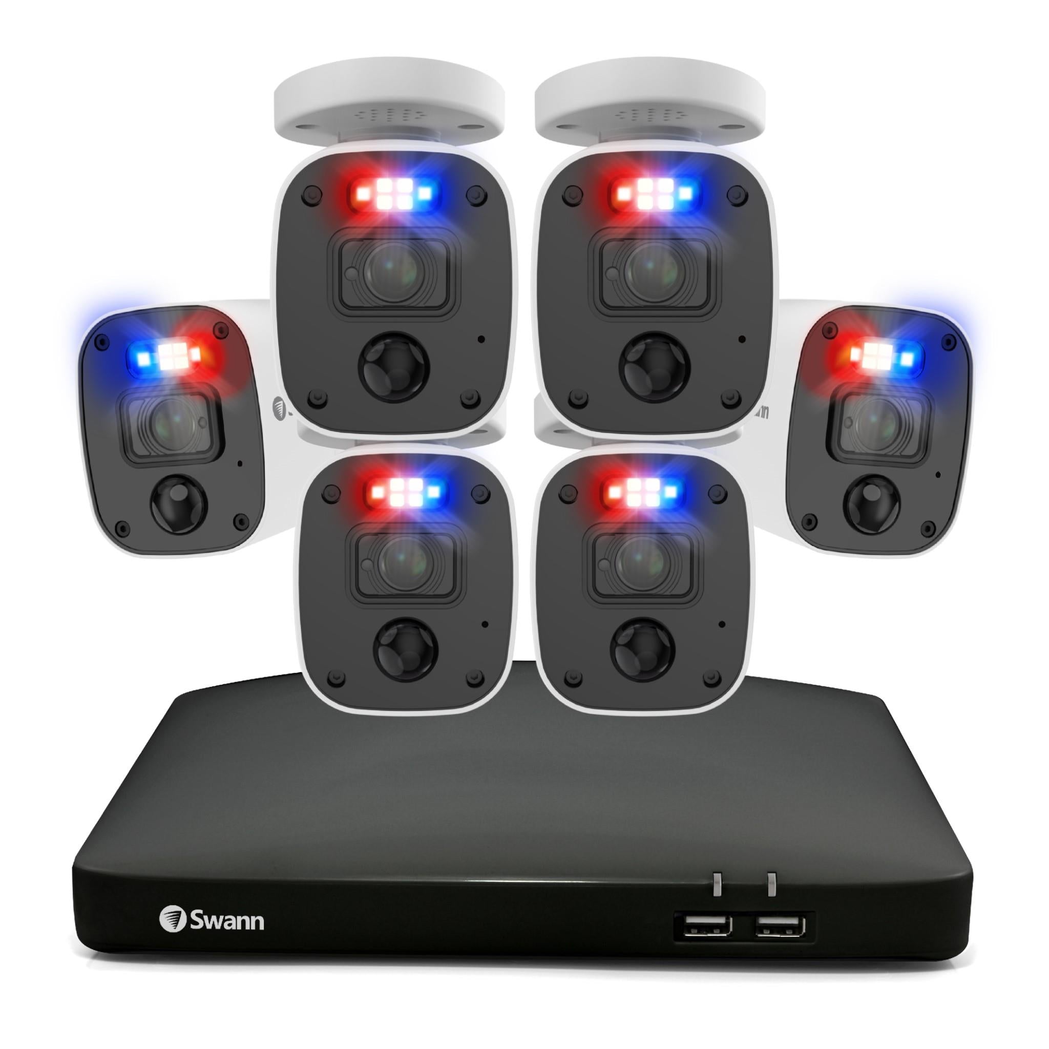 swann enforcer 4k dvr security system (8 ch/6 cameras)