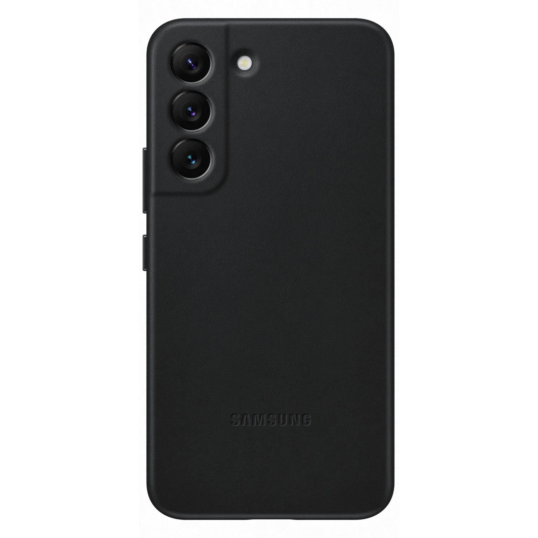 samsung leather cover for galaxy s22 (black)