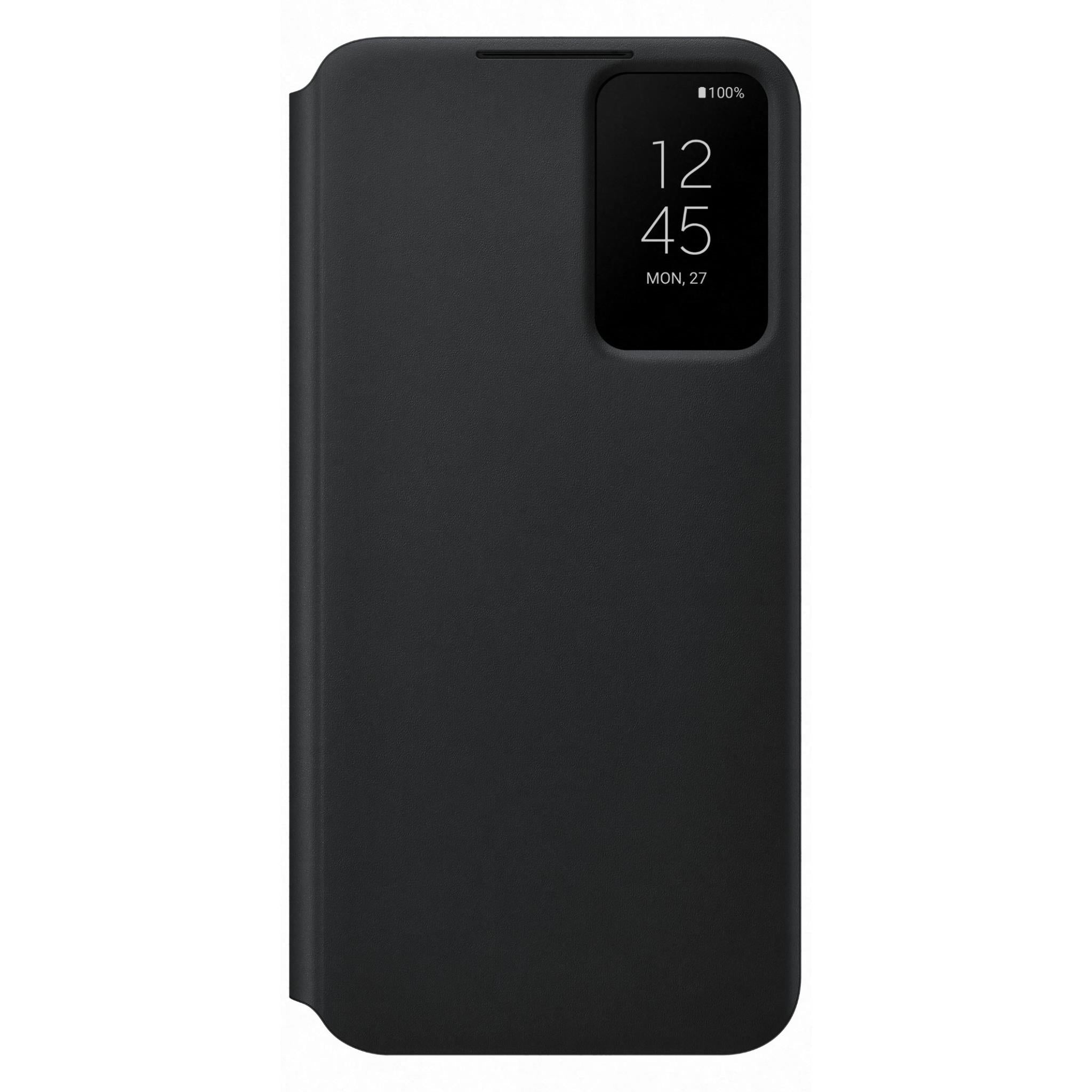 samsung smart clear view cover for samsung s22+ (black)