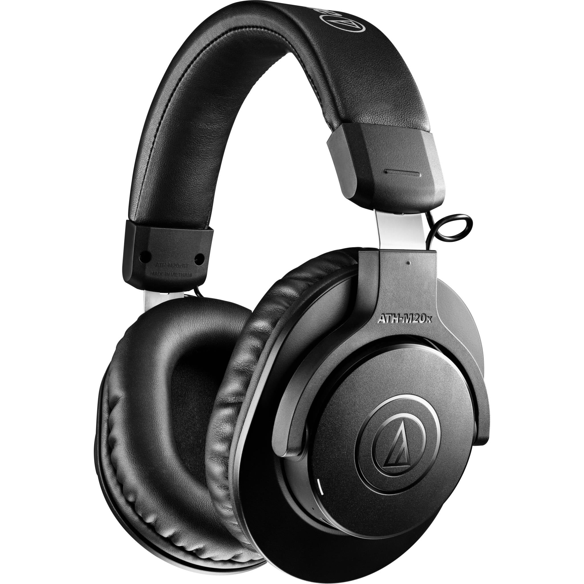 audio-technica ath-m20xbt wireless over-ear headphones (black)