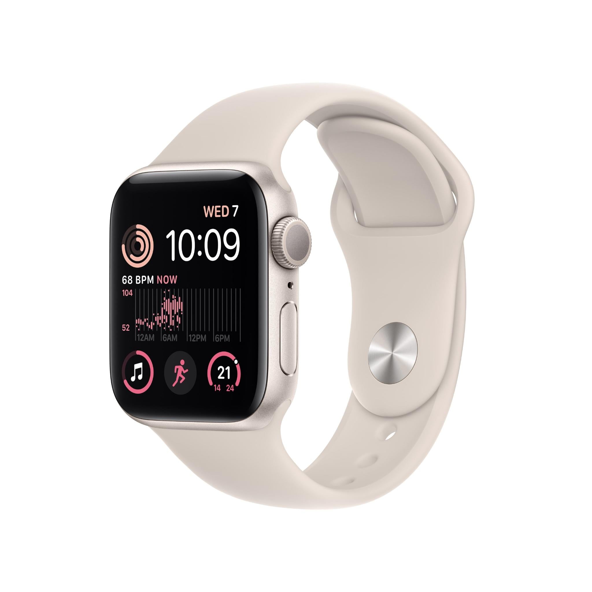 apple watch se 40mm starlight aluminium case gps [2022]