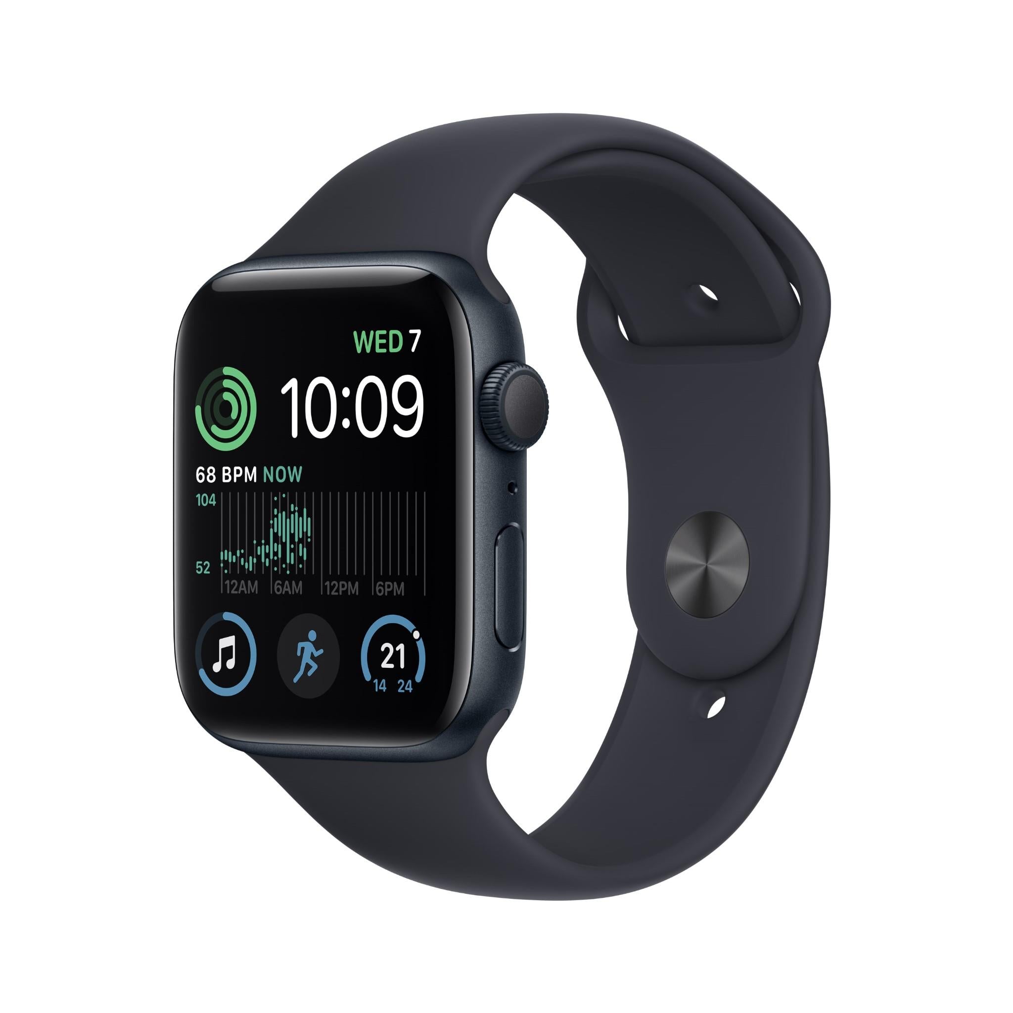 apple watch se 44mm midnight aluminium case gps [2022]