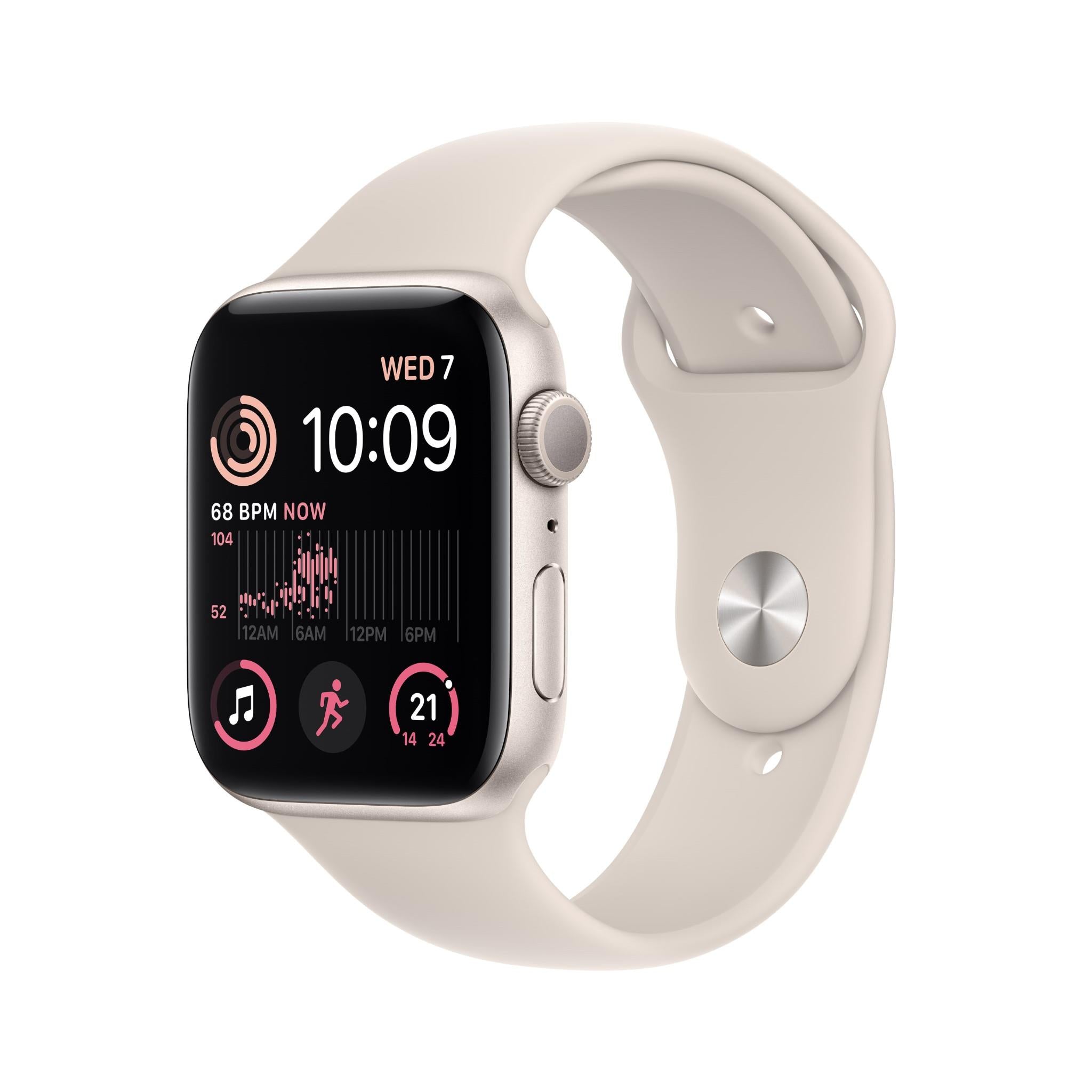 apple watch se 44mm starlight aluminium case gps [2022]