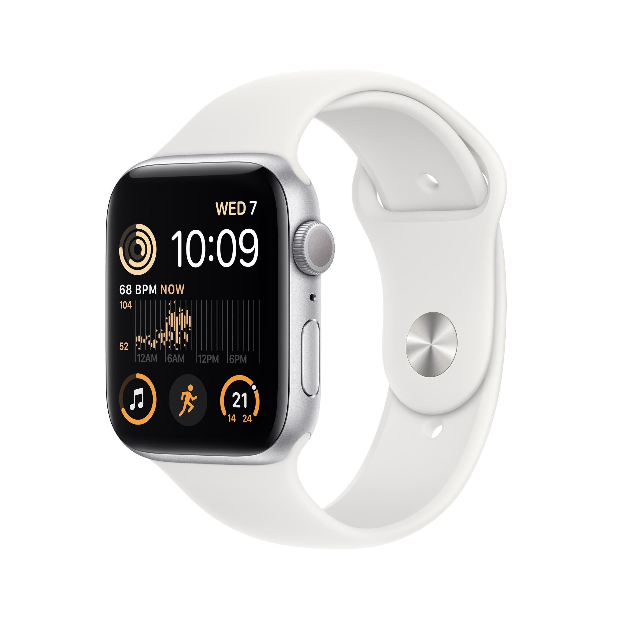 apple watch se 44mm silver aluminium case gps [2022]