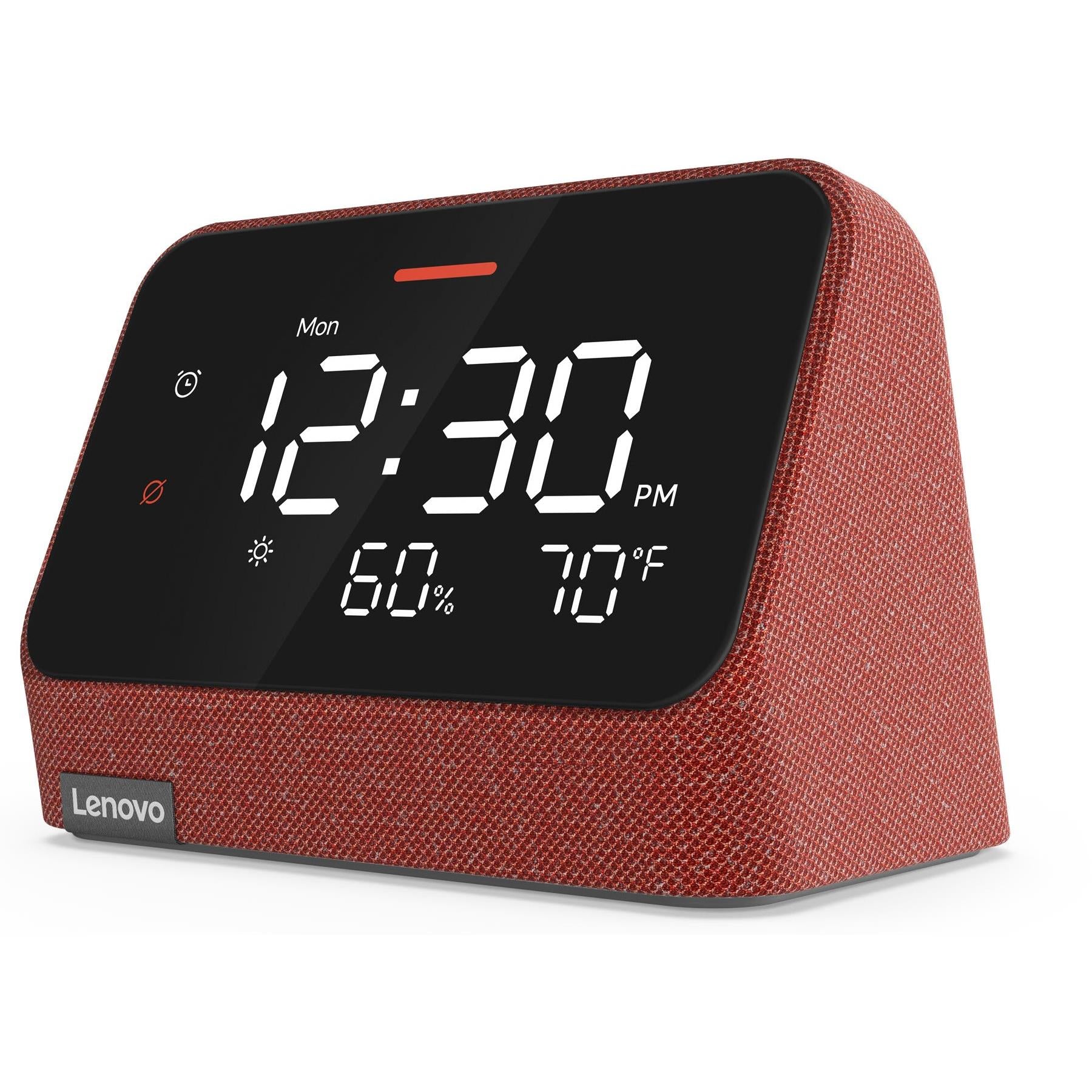 lenovo smart clock essential with alexa (clay red)