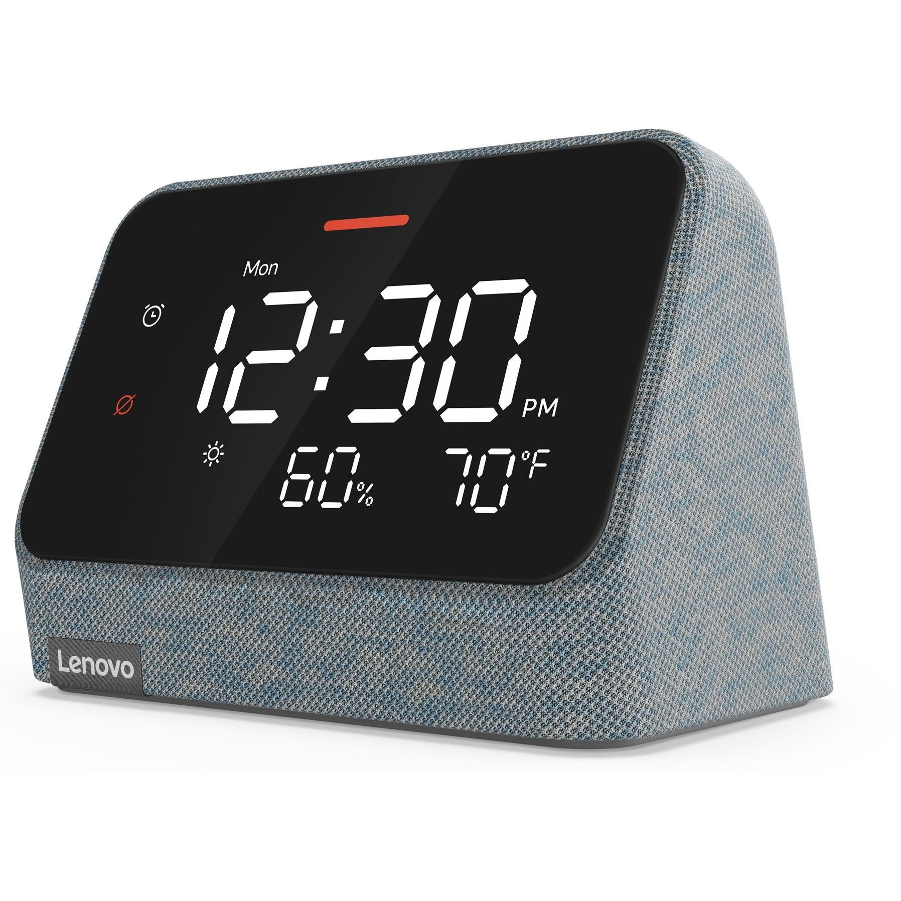 lenovo smart clock essential with alexa (misty blue)