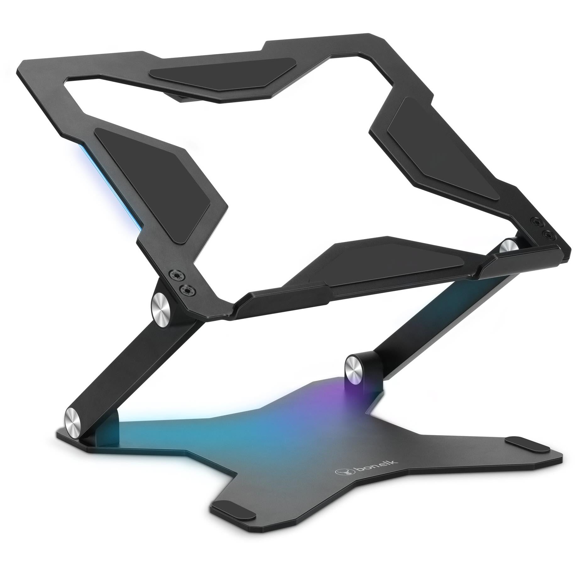 bonelk elevate gamer led laptop stand (black)