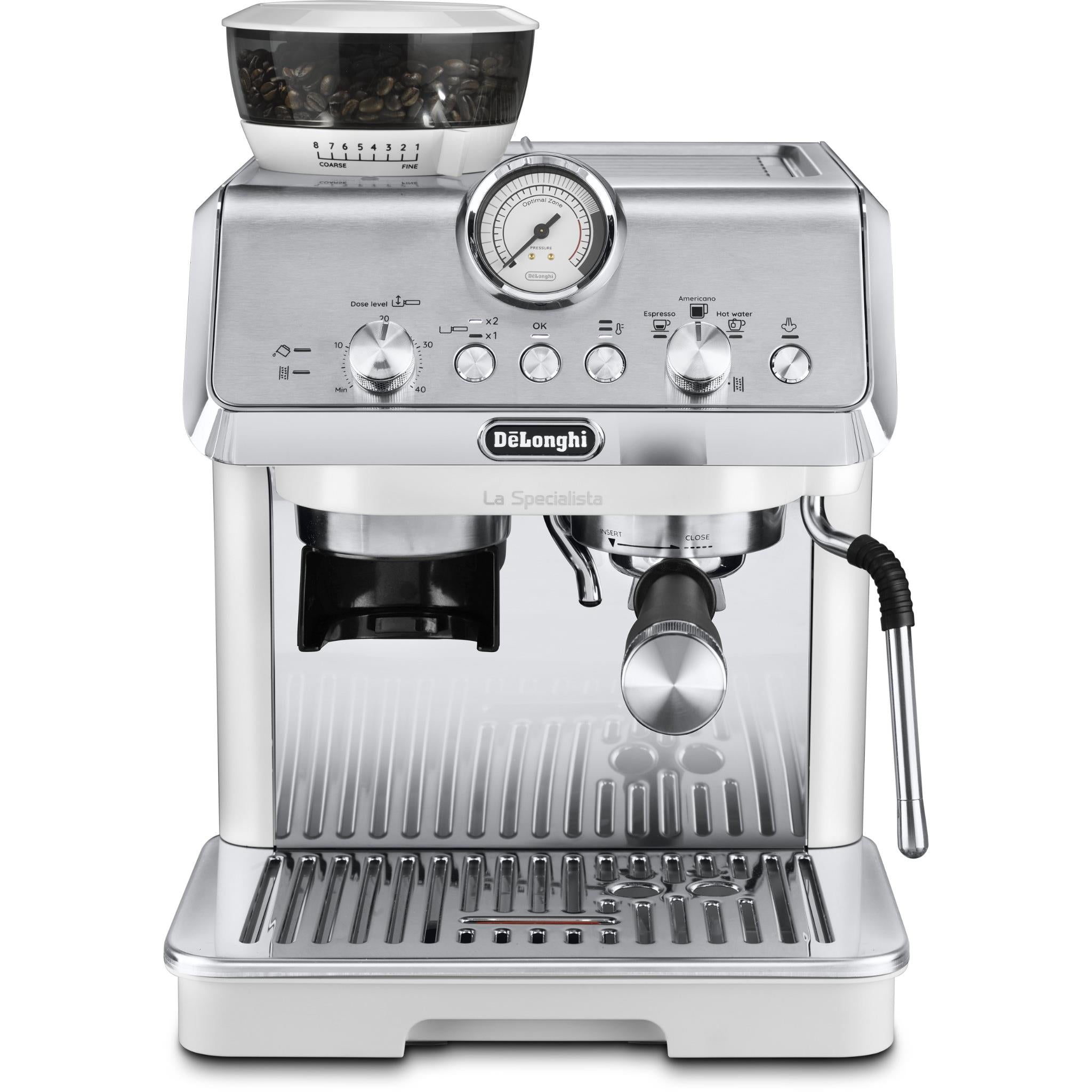 delonghi la specialista arte manual pump coffee machine (white)