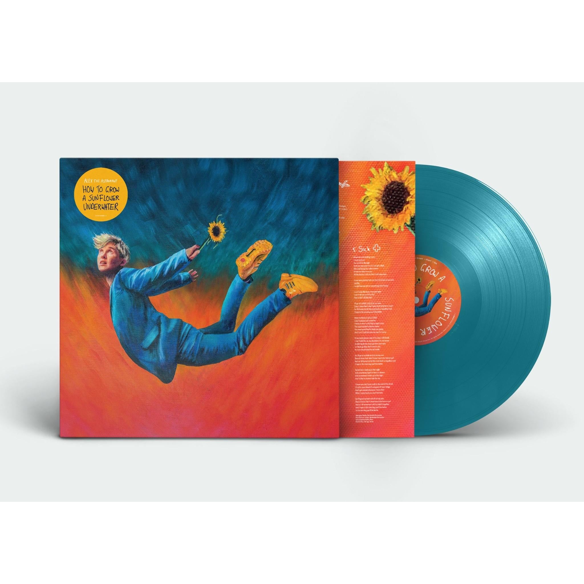 how to grow a sunflower underwater (teal blue colour vinyl)