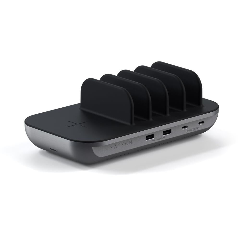 satechi dock 5 multi-device charging station with wireless charging