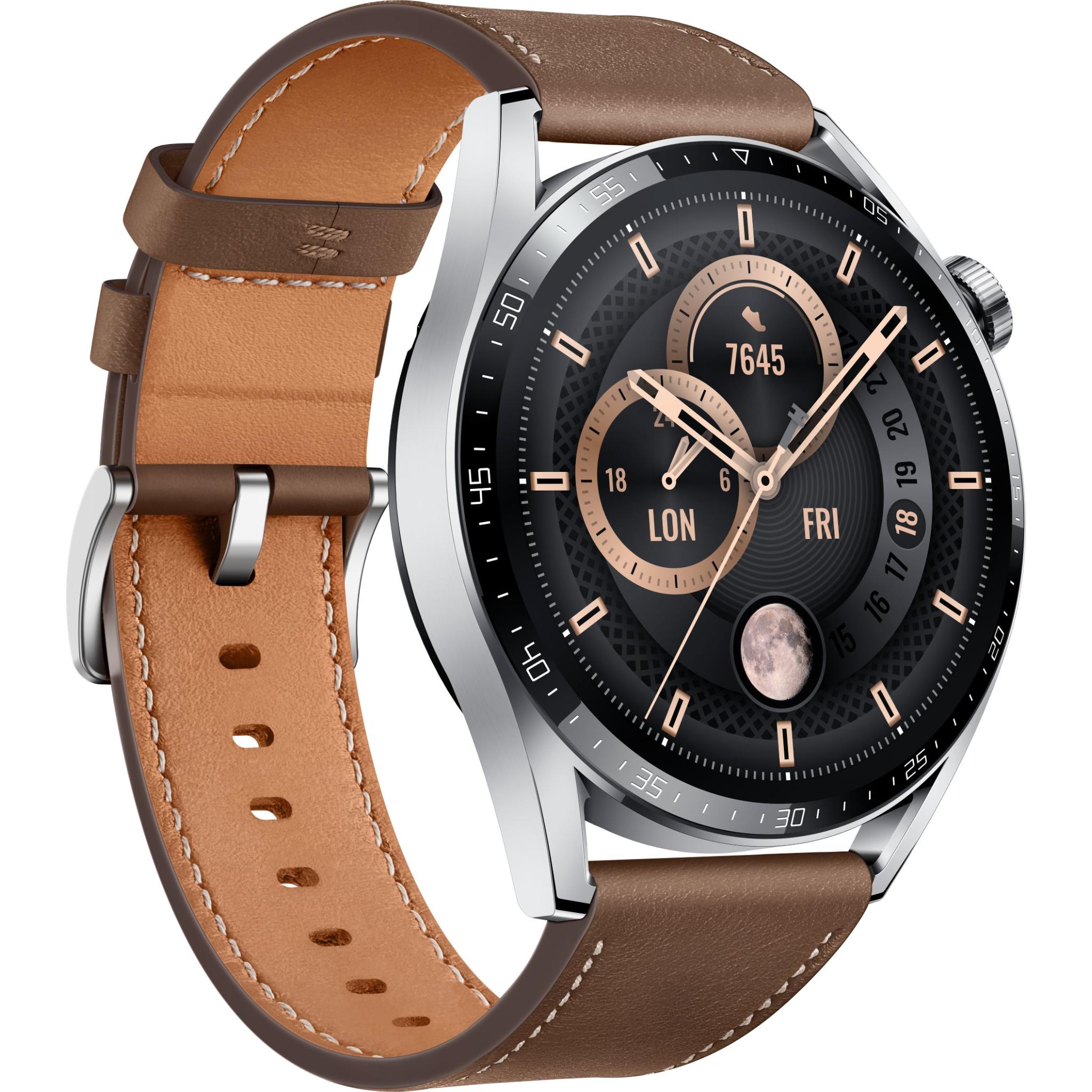 huawei gt3 classic 46mm smart watch (brown)