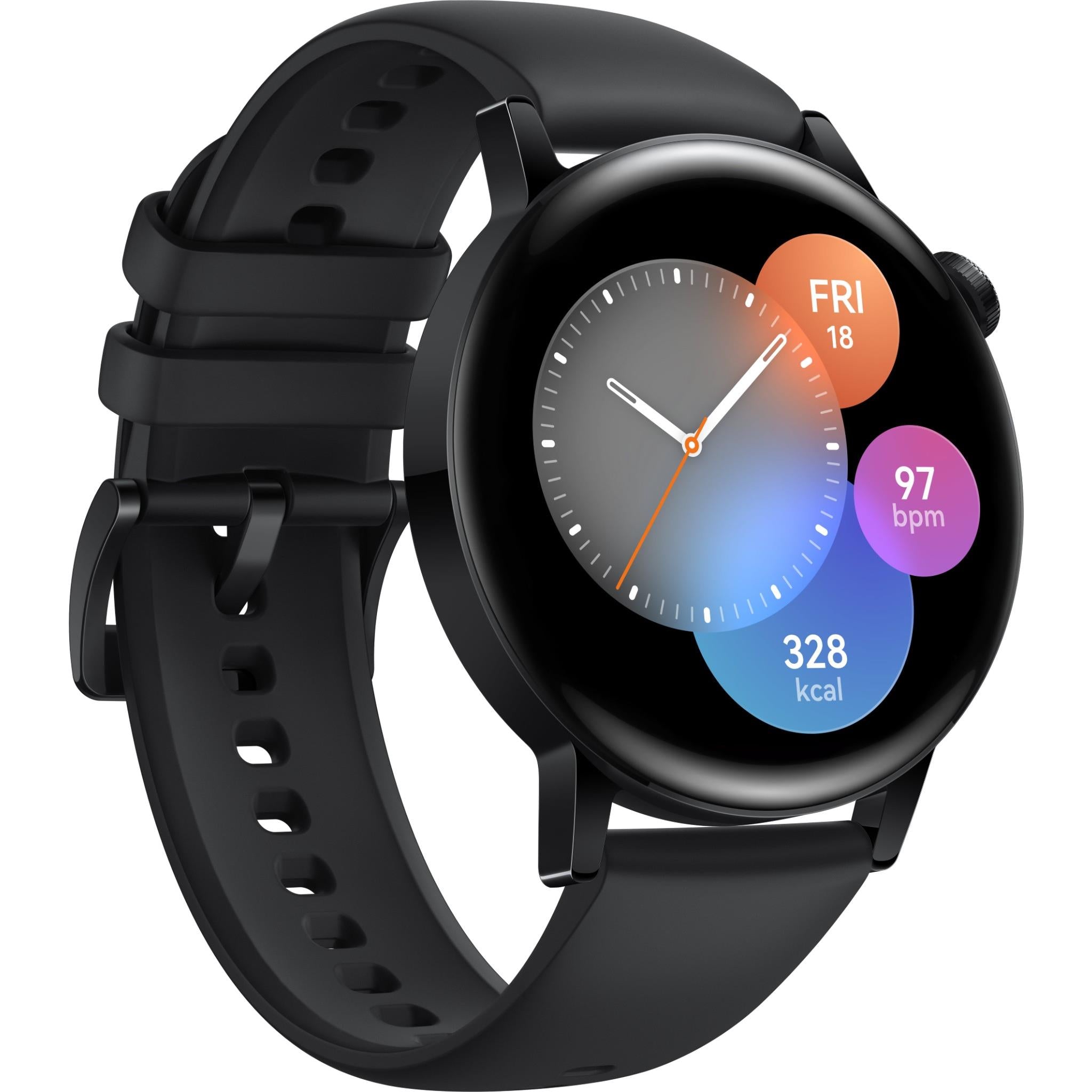 huawei gt3 active 42mm smart watch (black)