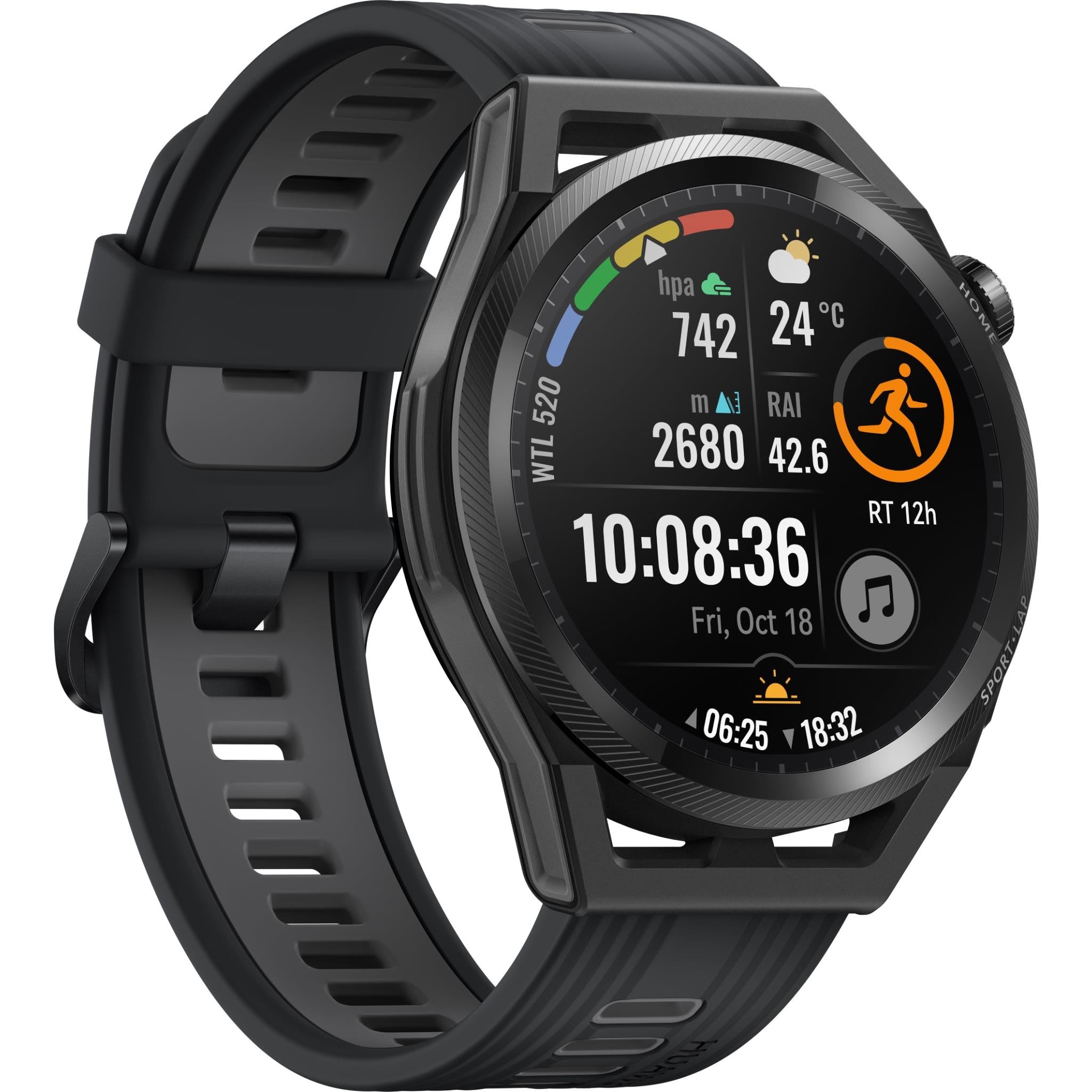 huawei gt runner 46mm smart watch (black)