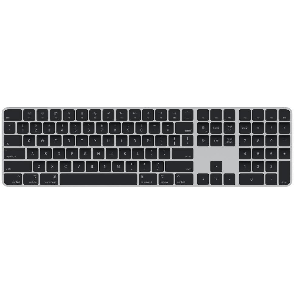 apple magic keyboard with touch id and numeric keypad (black)