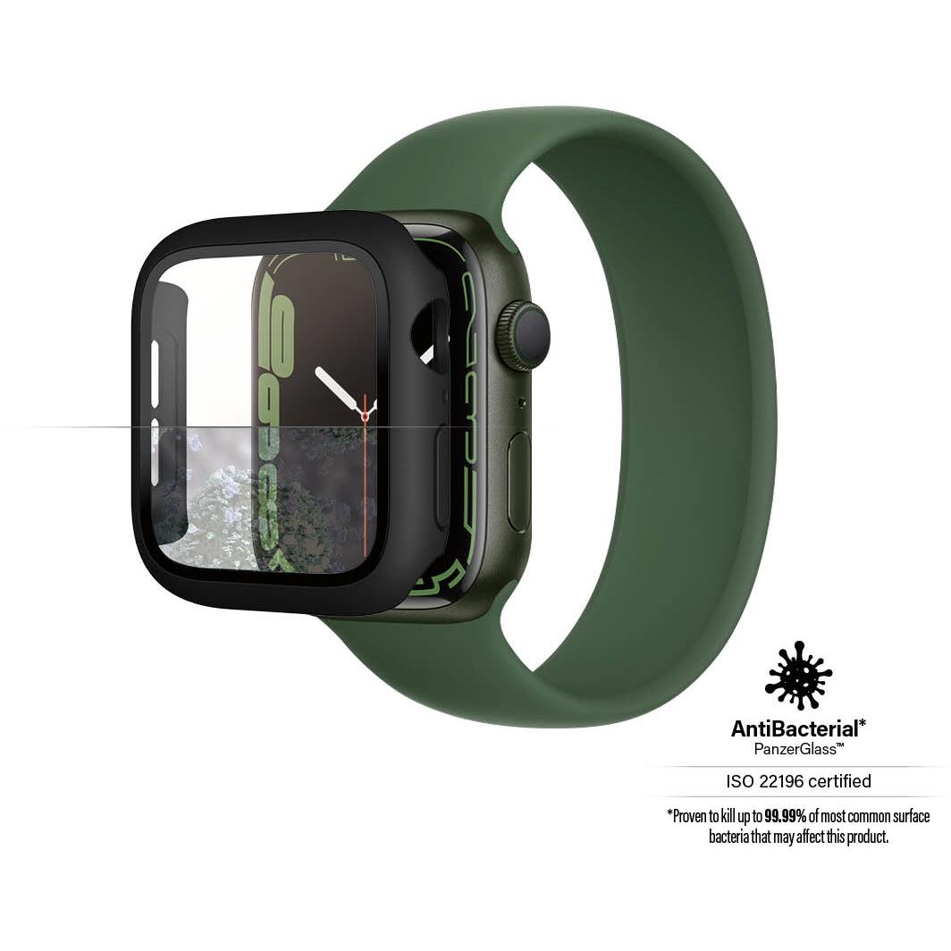 panzerglass full body protection for apple watch series 7/8/9 41mm (black)