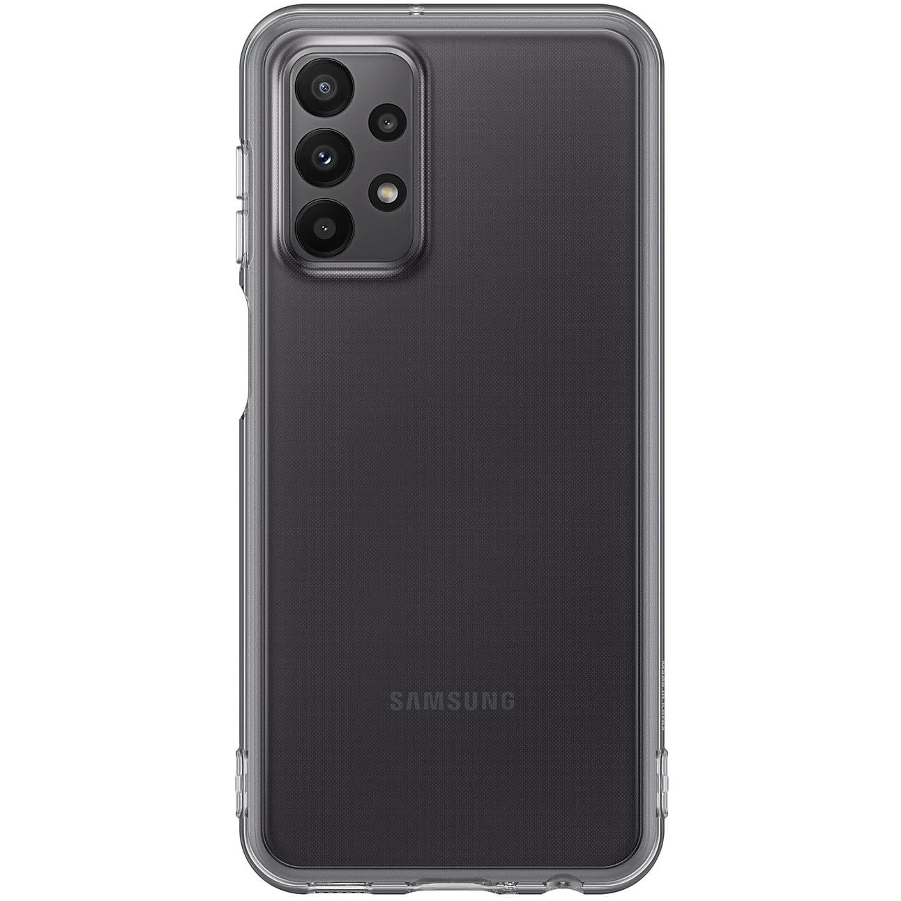 samsung clear cover for galaxy a23 (black)