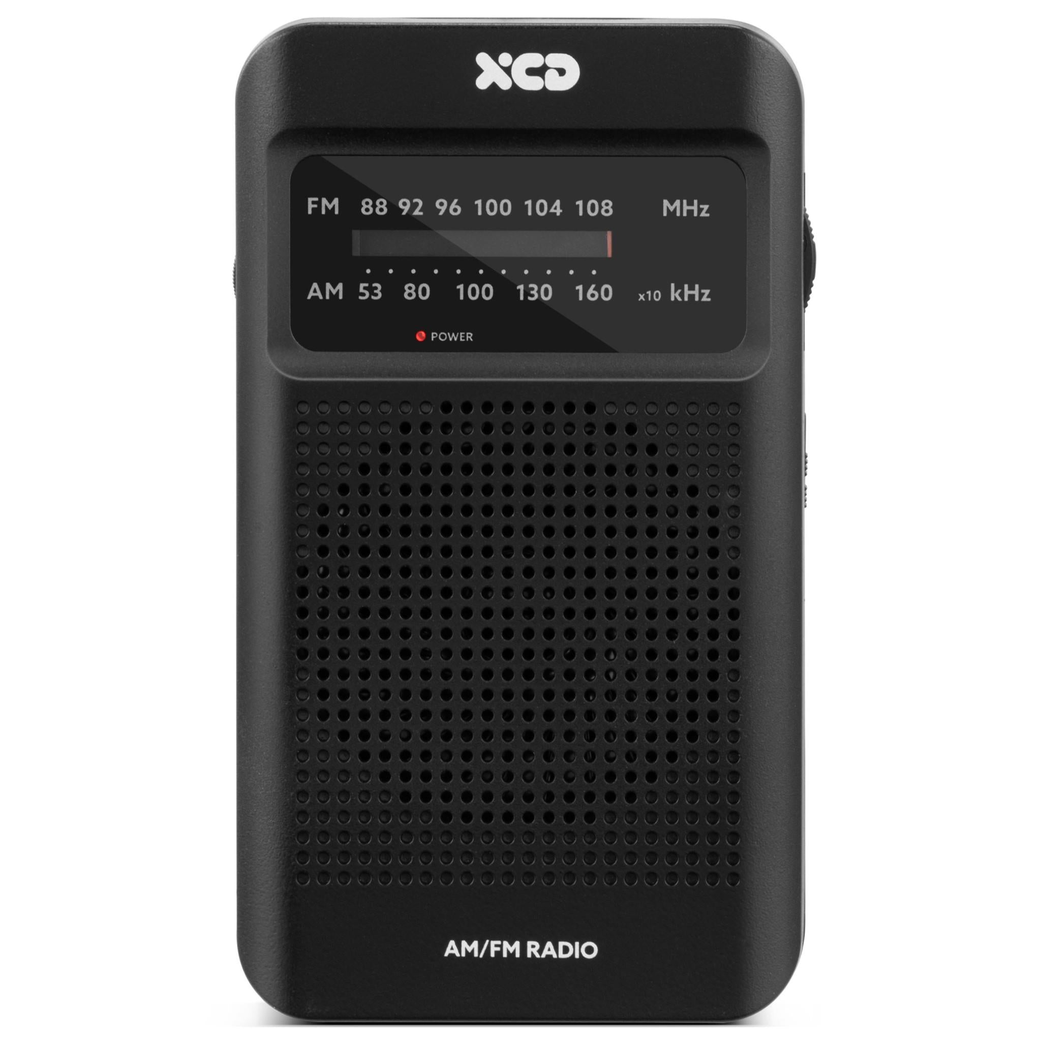 xcd portable am/fm radio