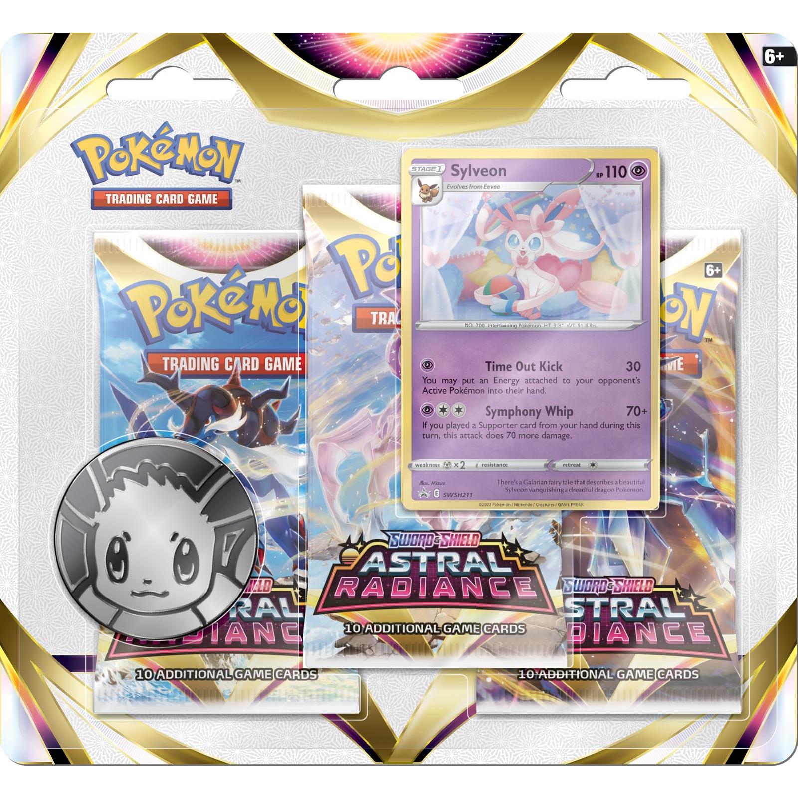 pokemon tcg sword and shield 10 - astral radiance three booster blister