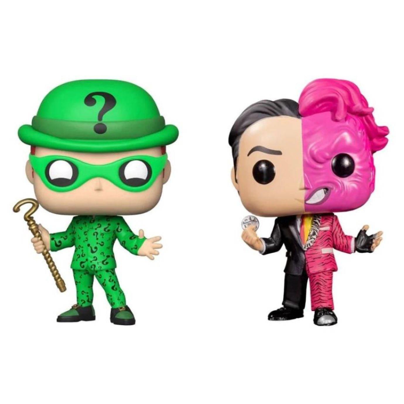 batman forever - two-face & riddler glow pop! 2-pack