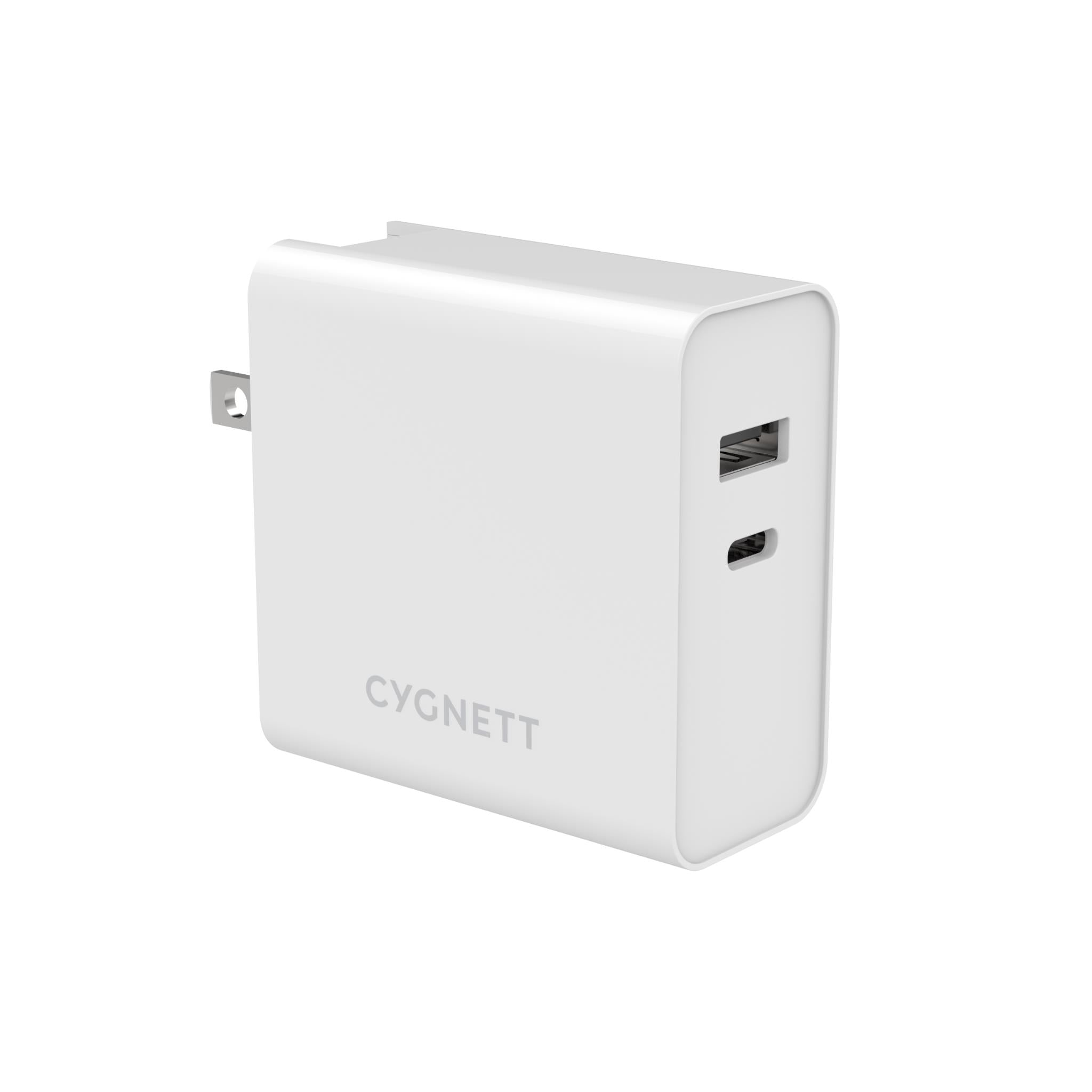 Cygnett PowerPlus 60W USB-C Dual Port Wall Charger with Travel Adapters -  JB Hi-Fi