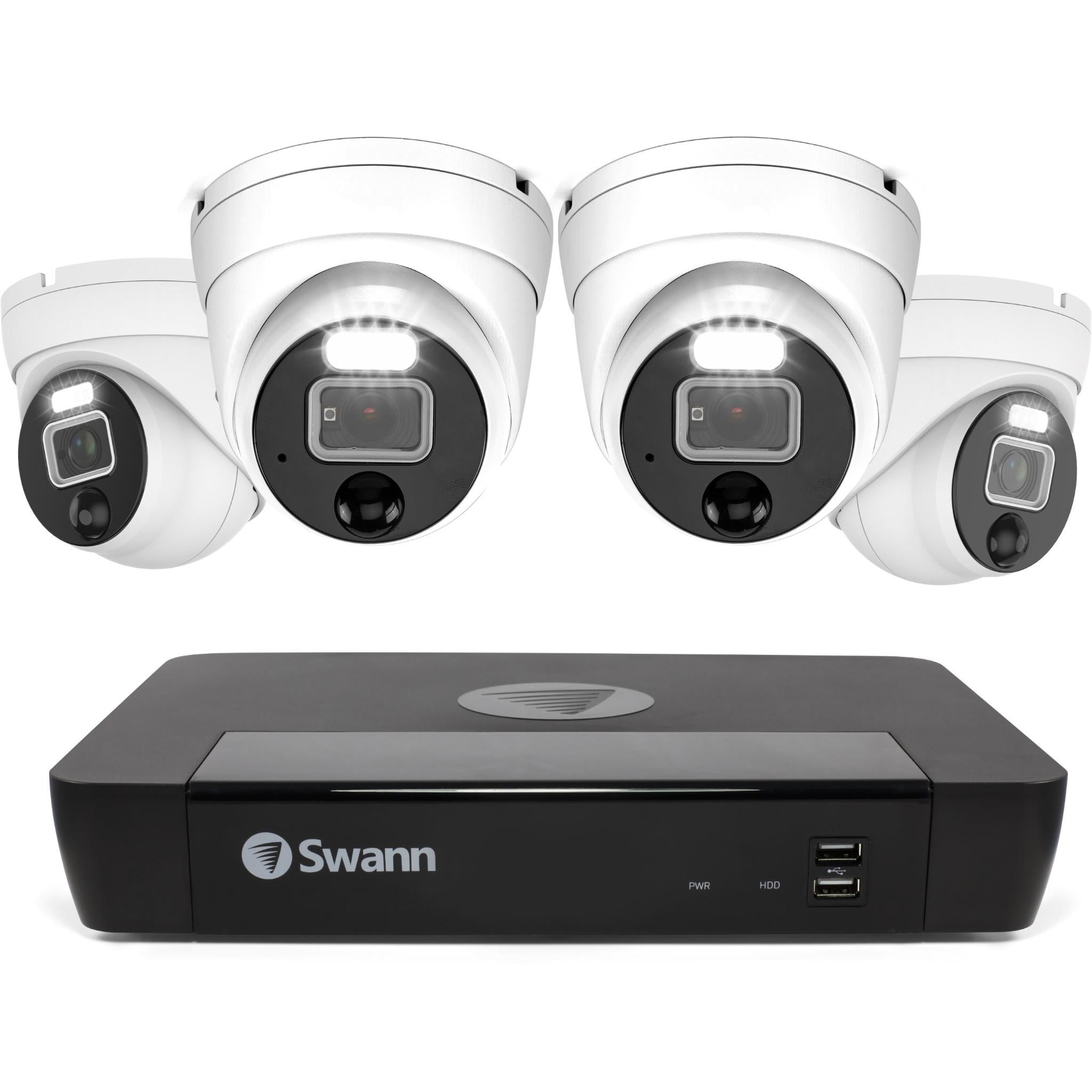 swann 4 dome camera 8 channel 12mp 2tb nvr security system