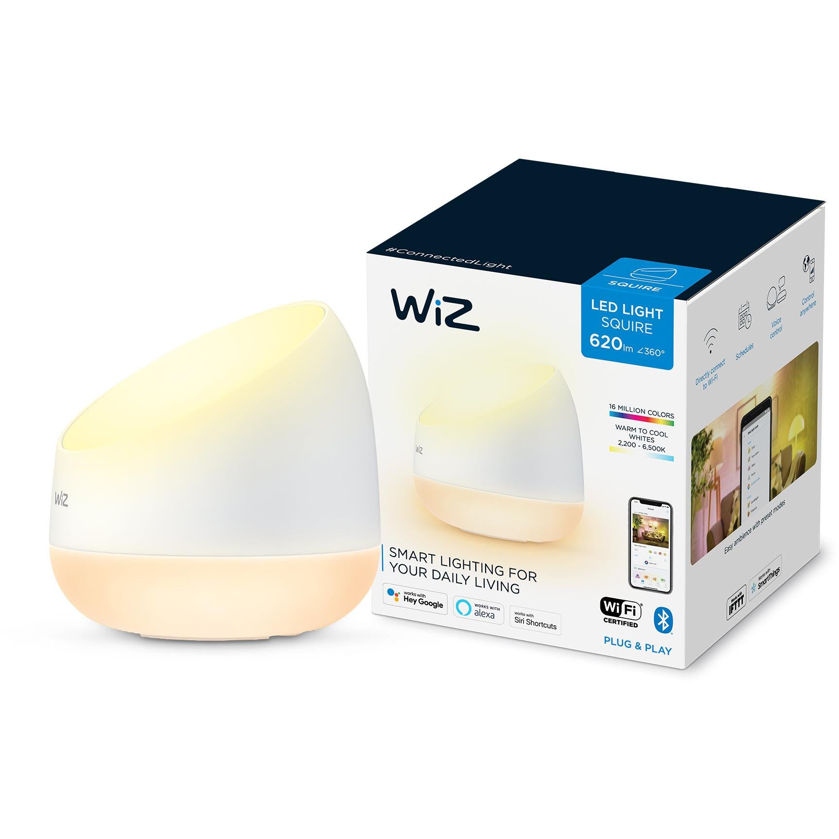 wiz squire dual zone lamp colour & white