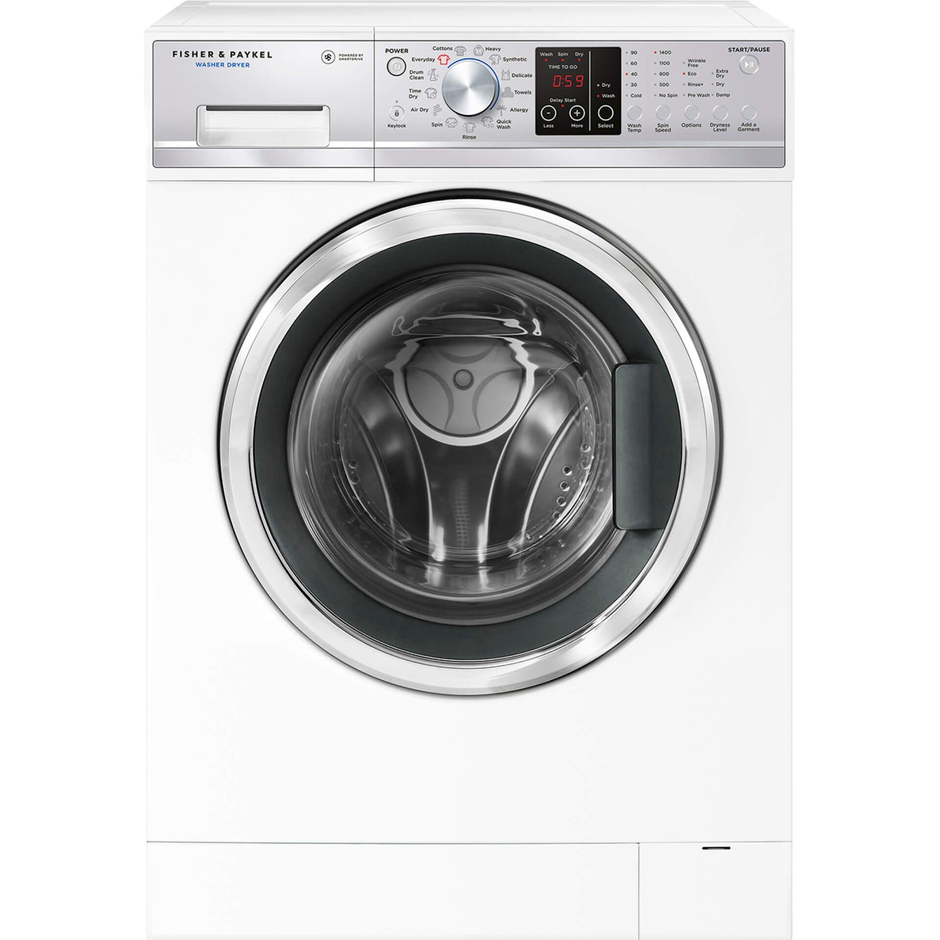 fisher & paykel wd7560p1 7.5kg/4kg washer dryer combo